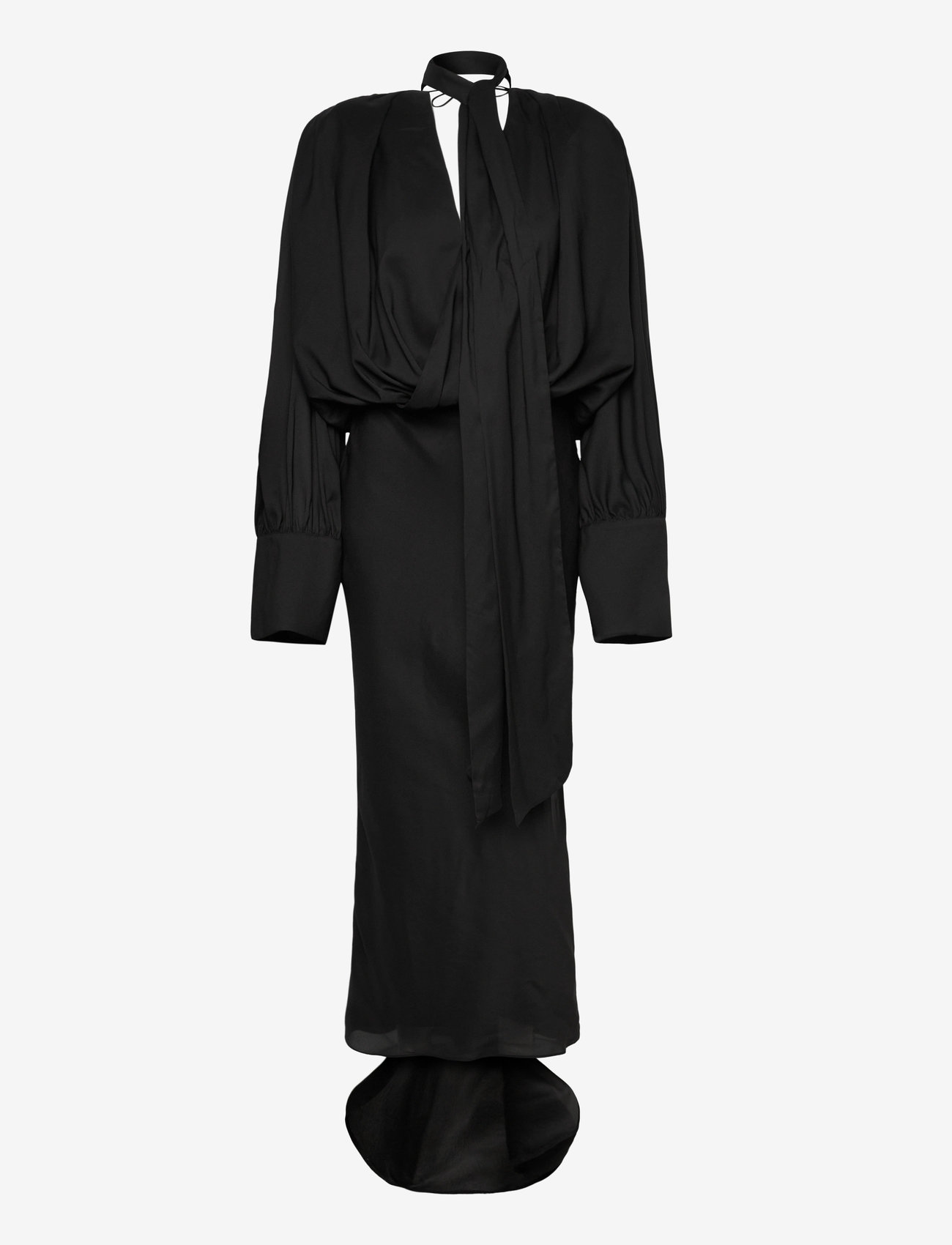 ROTATE Birger Christensen - CHIFFON LS MAXI DRESS - aftenkjoler - black - 2