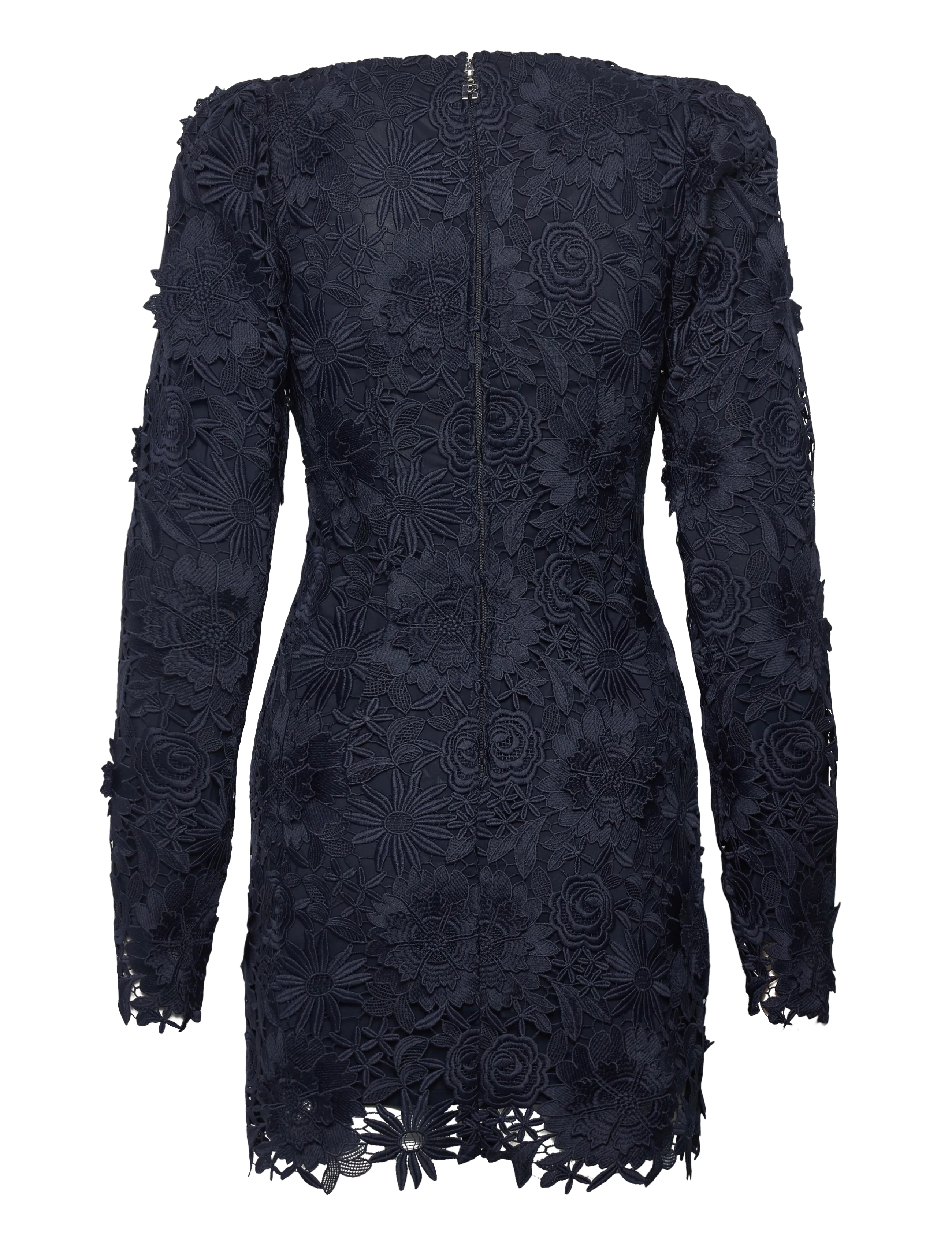ROTATE - 3D LACE LS MINI DRESS - robes de dentelle - navy blazer - 1