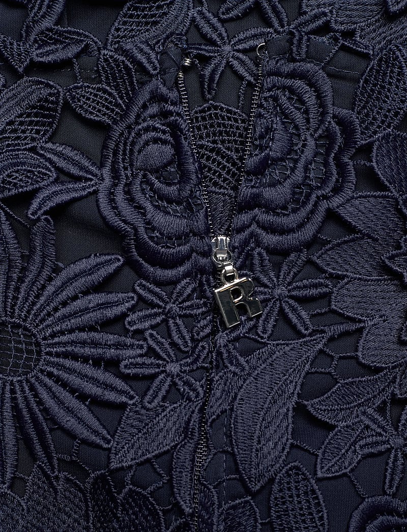 ROTATE Birger Christensen - 3D LACE LS MINI DRESS - spitzenkleider - navy blazer - 3