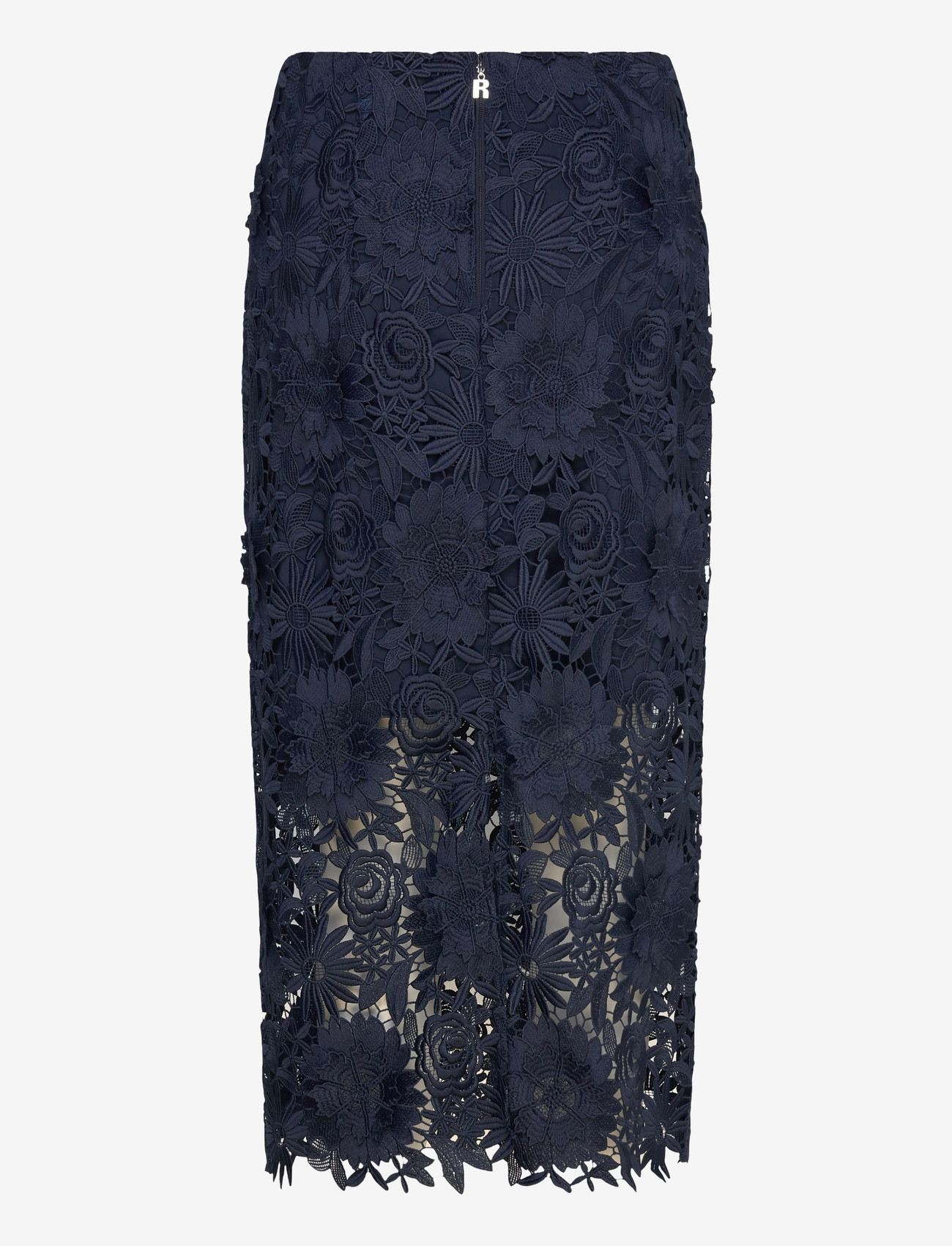 ROTATE Birger Christensen - 3D LACE PENCIL SKIRT - midi nederdele - navy blazer - 1