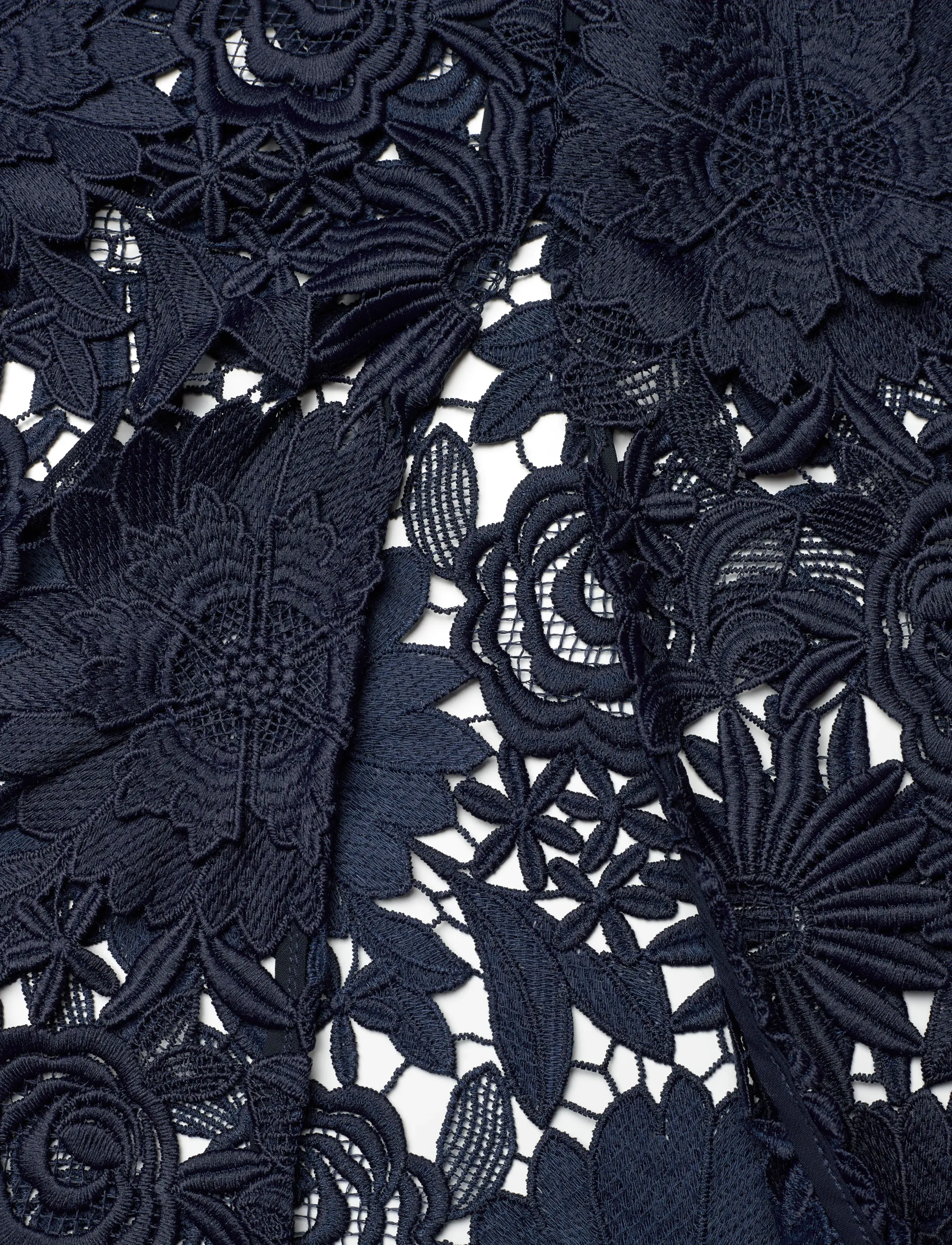 ROTATE - 3D LACE PENCIL SKIRT - navy blazer - 4