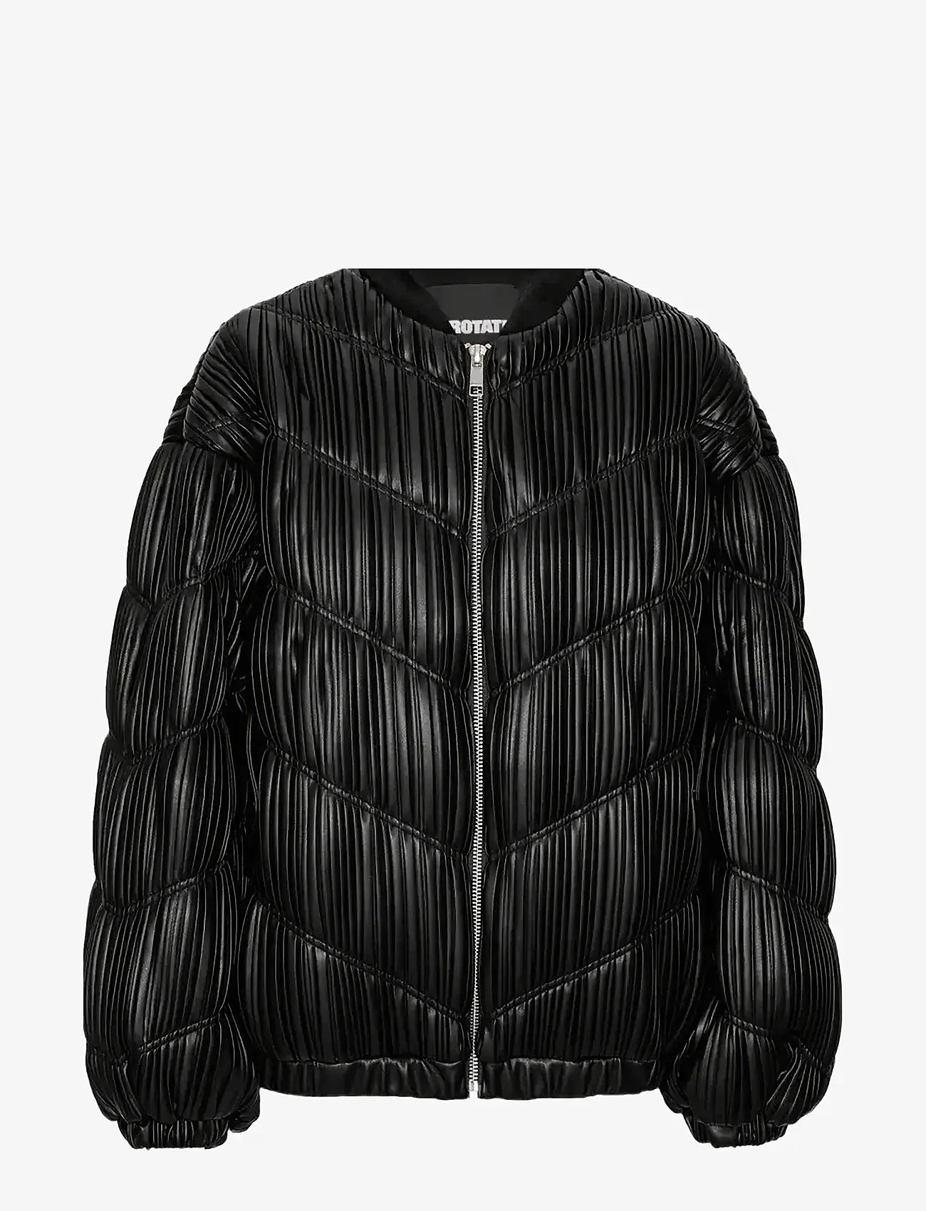 ROTATE Birger Christensen - PLEATED BOMBER JACKET - black - 1