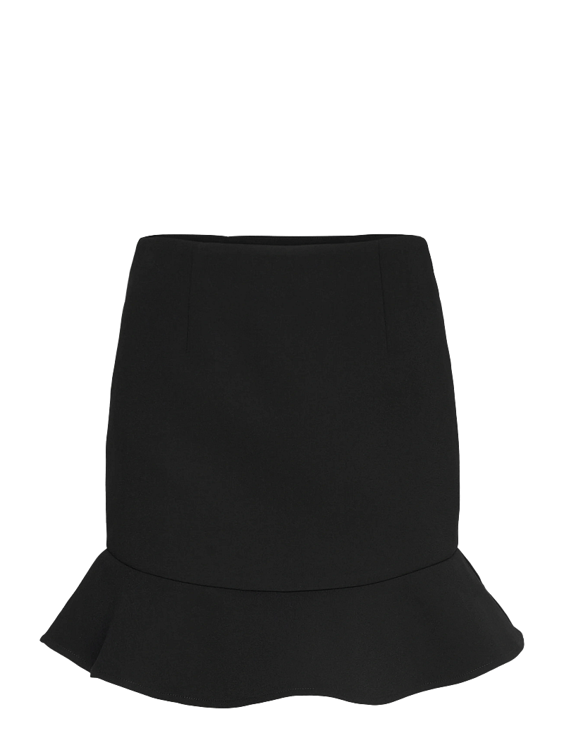 ROTATE Birger Christensen - SUITING MINI RUFFLE SKIRT - korte nederdele - black - 0