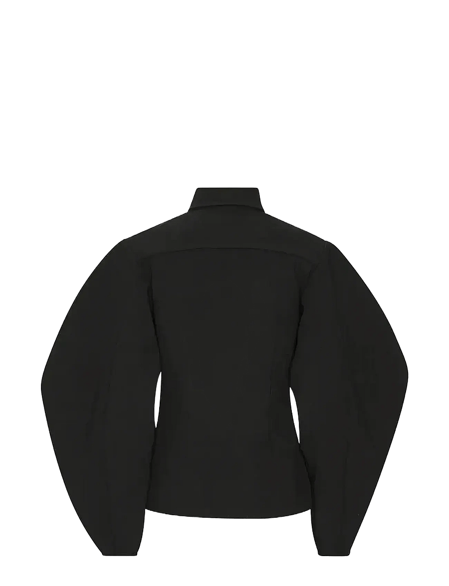 ROTATE - SUITING FITTED SHIRT - long-sleeved shirts - black - 2