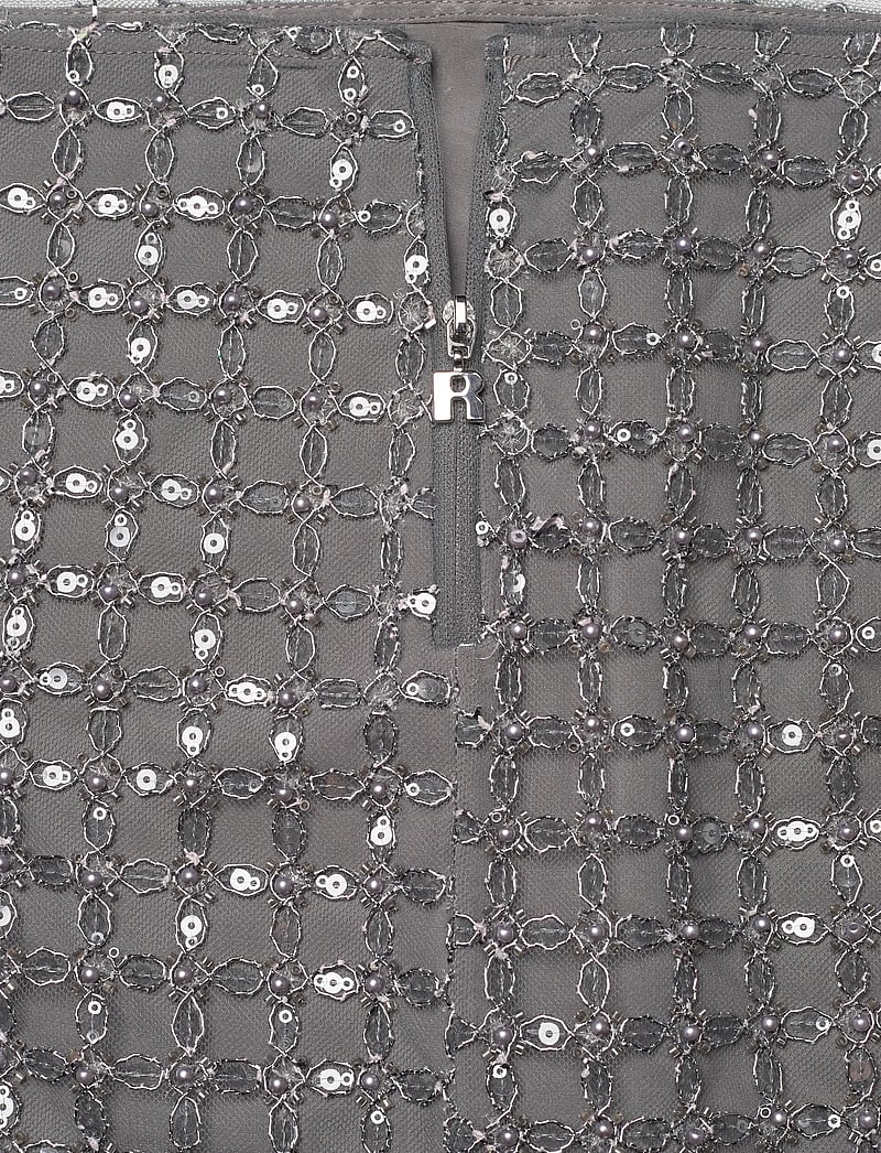 ROTATE Birger Christensen - BEADED MINI SKIRT - litter-seelik - castor gray - 2