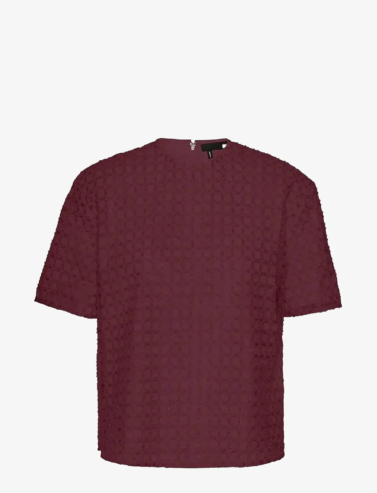 ROTATE - BEADED OVERSIZED TOP - zinfandel - 1