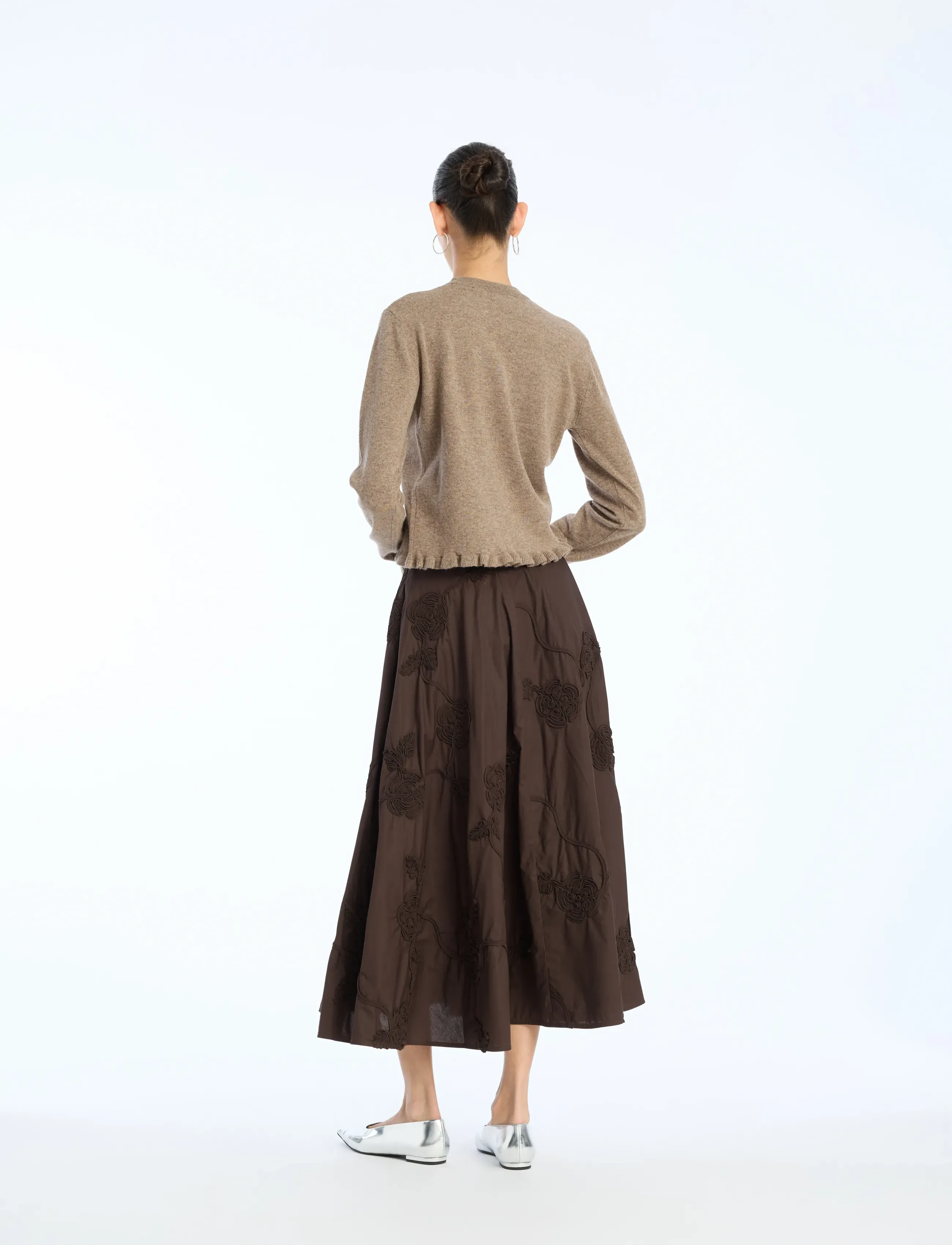 ROTATE - FLOWER MAXI SKIRT - maksihameet - molÉ - 3