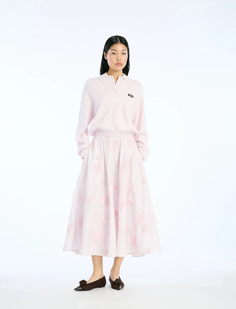 ROTATE Birger Christensen - FLOWER MAXI SKIRT - maxi skirts - orchid ice - 0