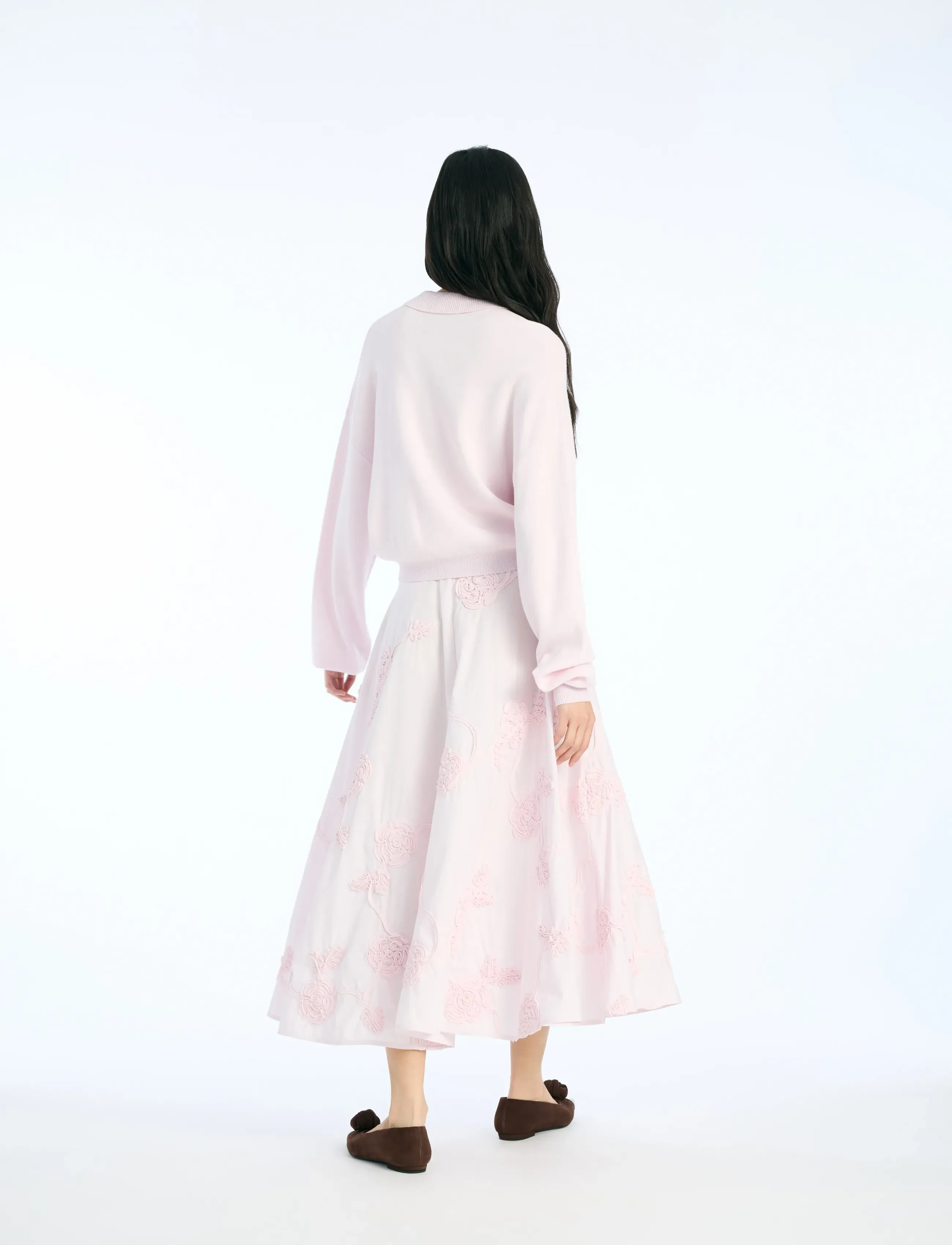 ROTATE - FLOWER MAXI SKIRT - maksihameet - orchid ice - 3