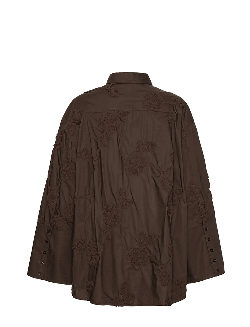 ROTATE Birger Christensen - FLOWER OVERSIZED SHIRT - jeansskjortor - molÉ - 2