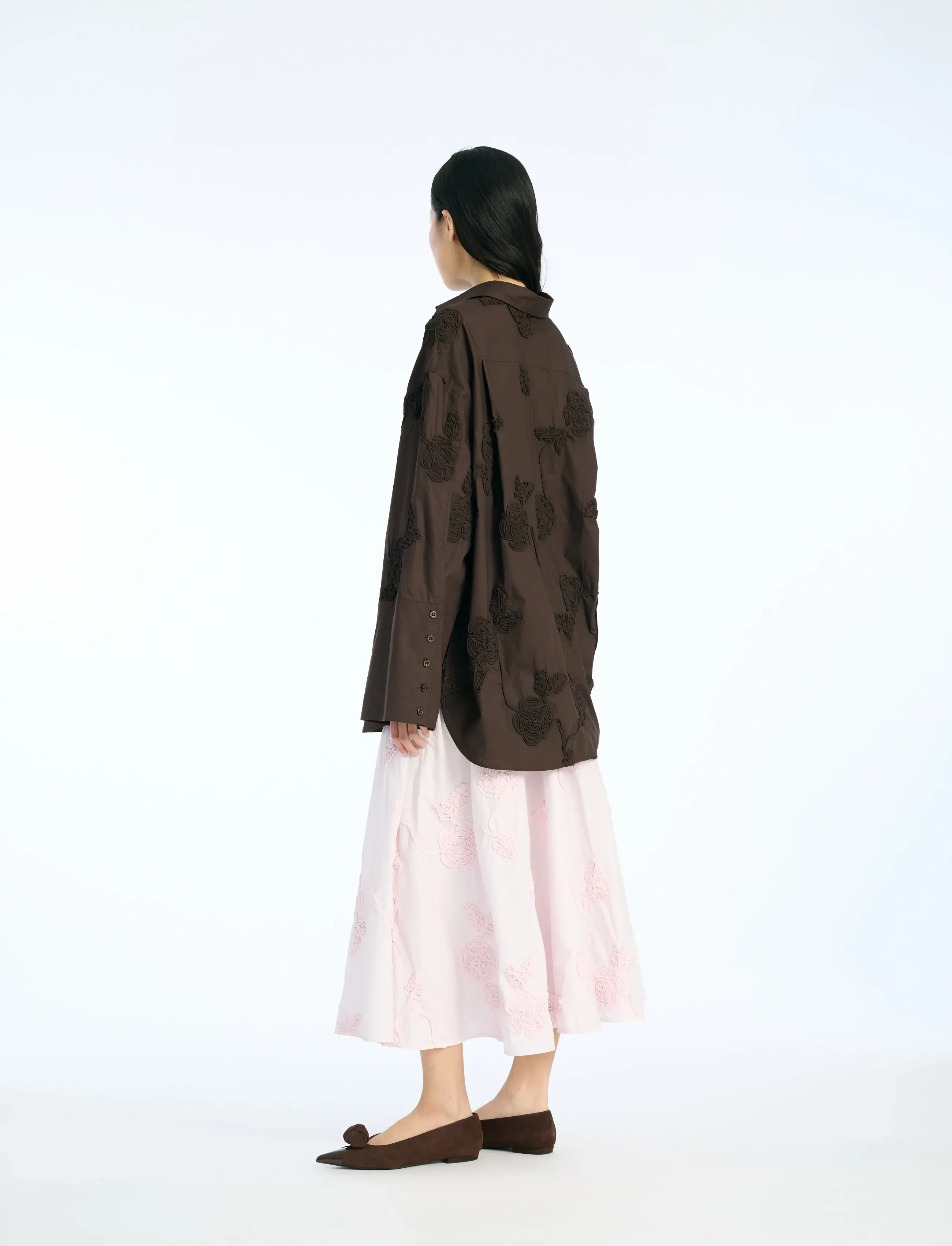 ROTATE - FLOWER OVERSIZED SHIRT - langärmlige hemden - molÉ - 3