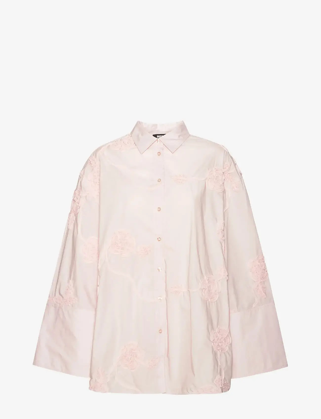 ROTATE Birger Christensen - FLOWER OVERSIZED SHIRT - långärmade skjortor - orchid ice - 1