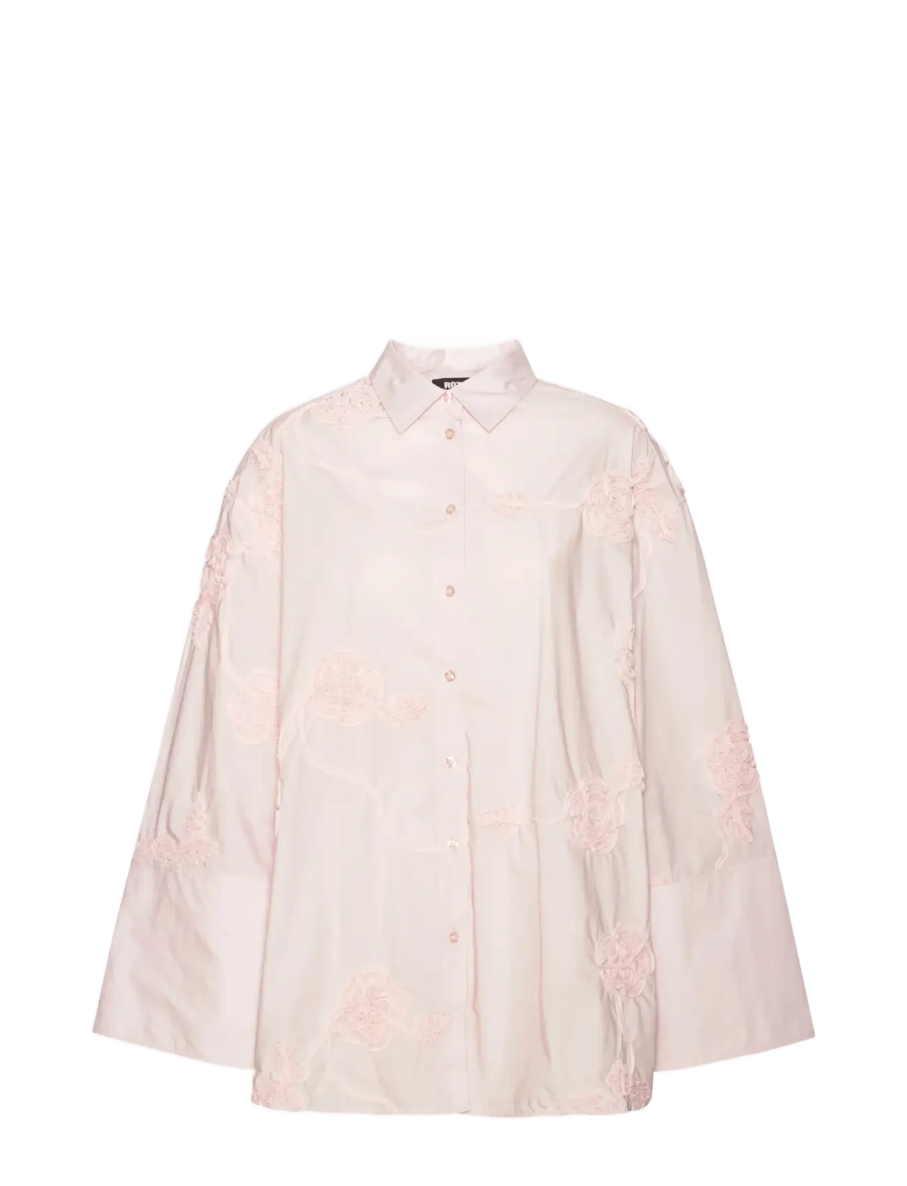 ROTATE Birger Christensen FLOWER OVERSIZED SHIRT - Riided - ORCHID ICE / pink/rose