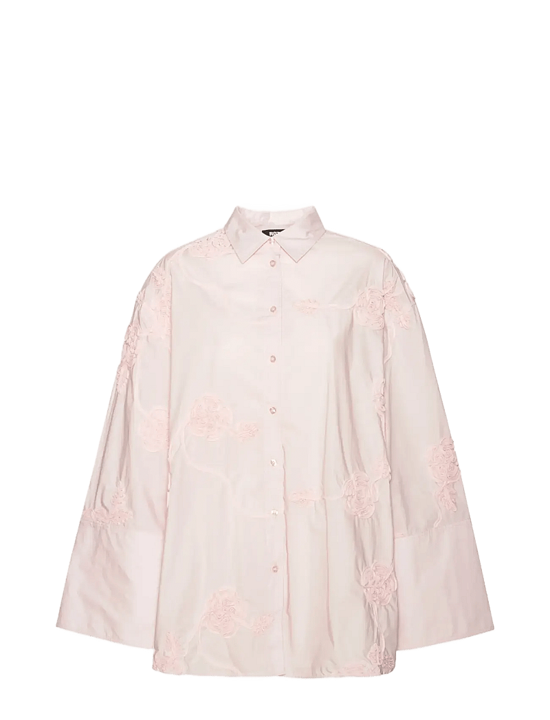 ROTATE Birger Christensen - FLOWER OVERSIZED SHIRT - långärmade skjortor - orchid ice - 1