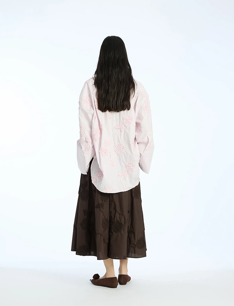 ROTATE Birger Christensen - FLOWER OVERSIZED SHIRT - långärmade skjortor - orchid ice - 3