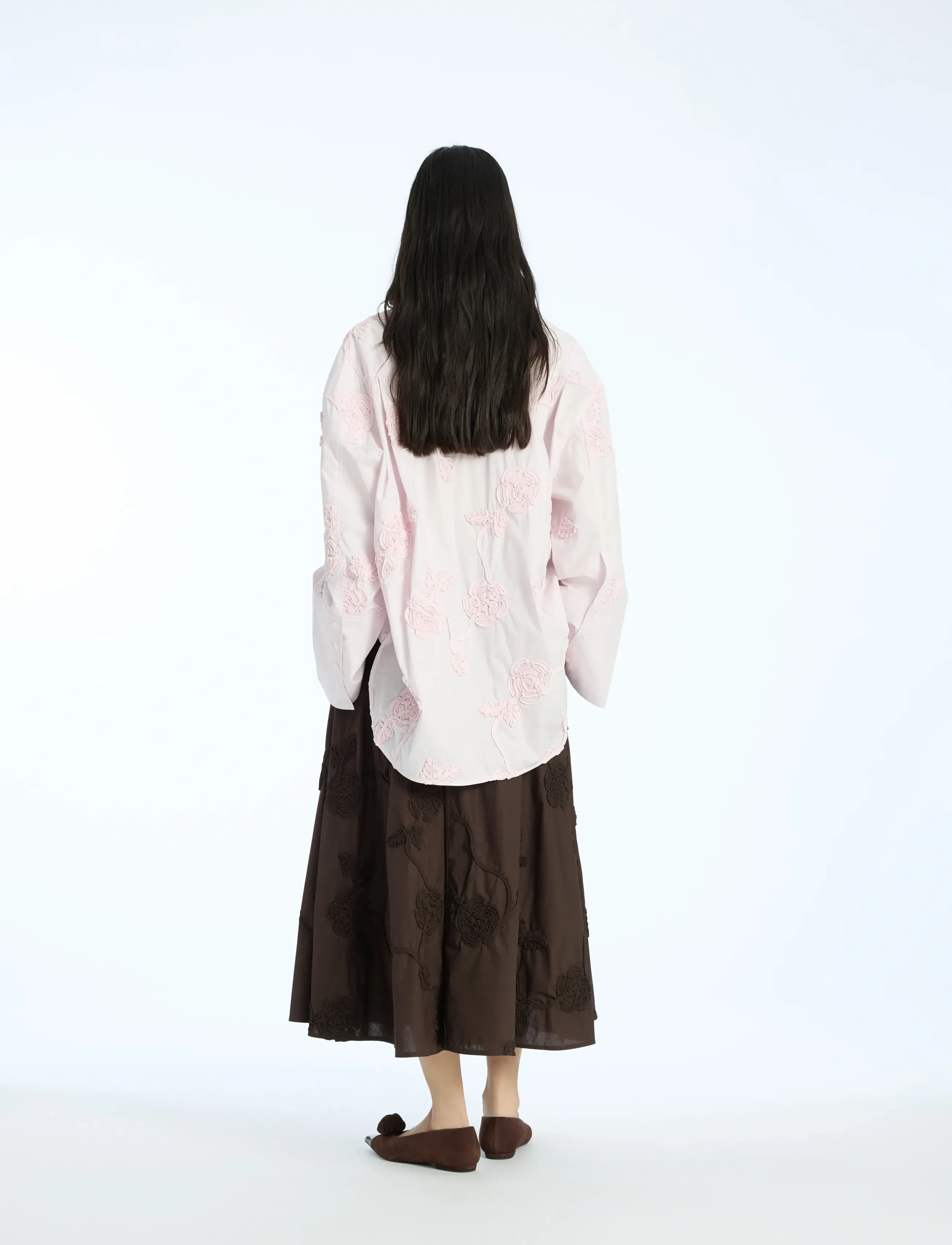 ROTATE - FLOWER OVERSIZED SHIRT - orchid ice - 3