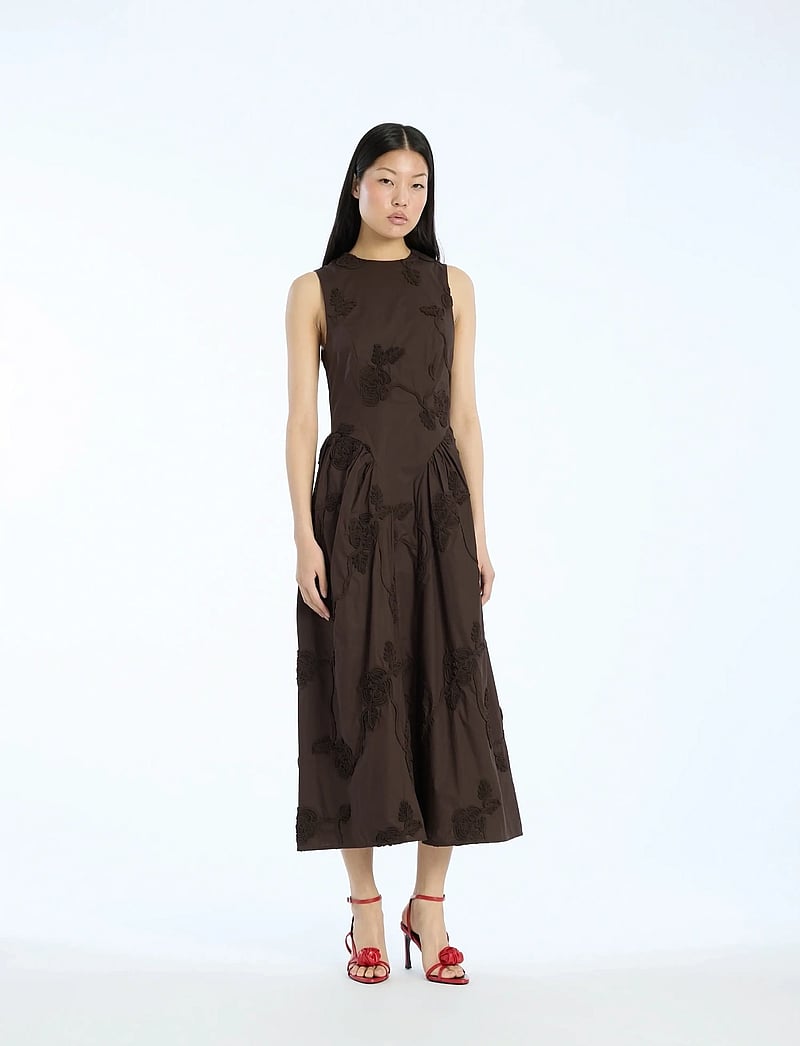 ROTATE - FLOWER MIDI DRESS - midi dresses - molÉ - 0