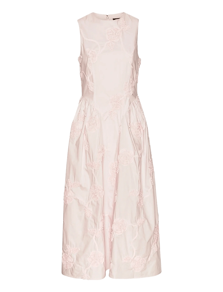 ROTATE - FLOWER MIDI DRESS - midi dresses - orchid ice - 1