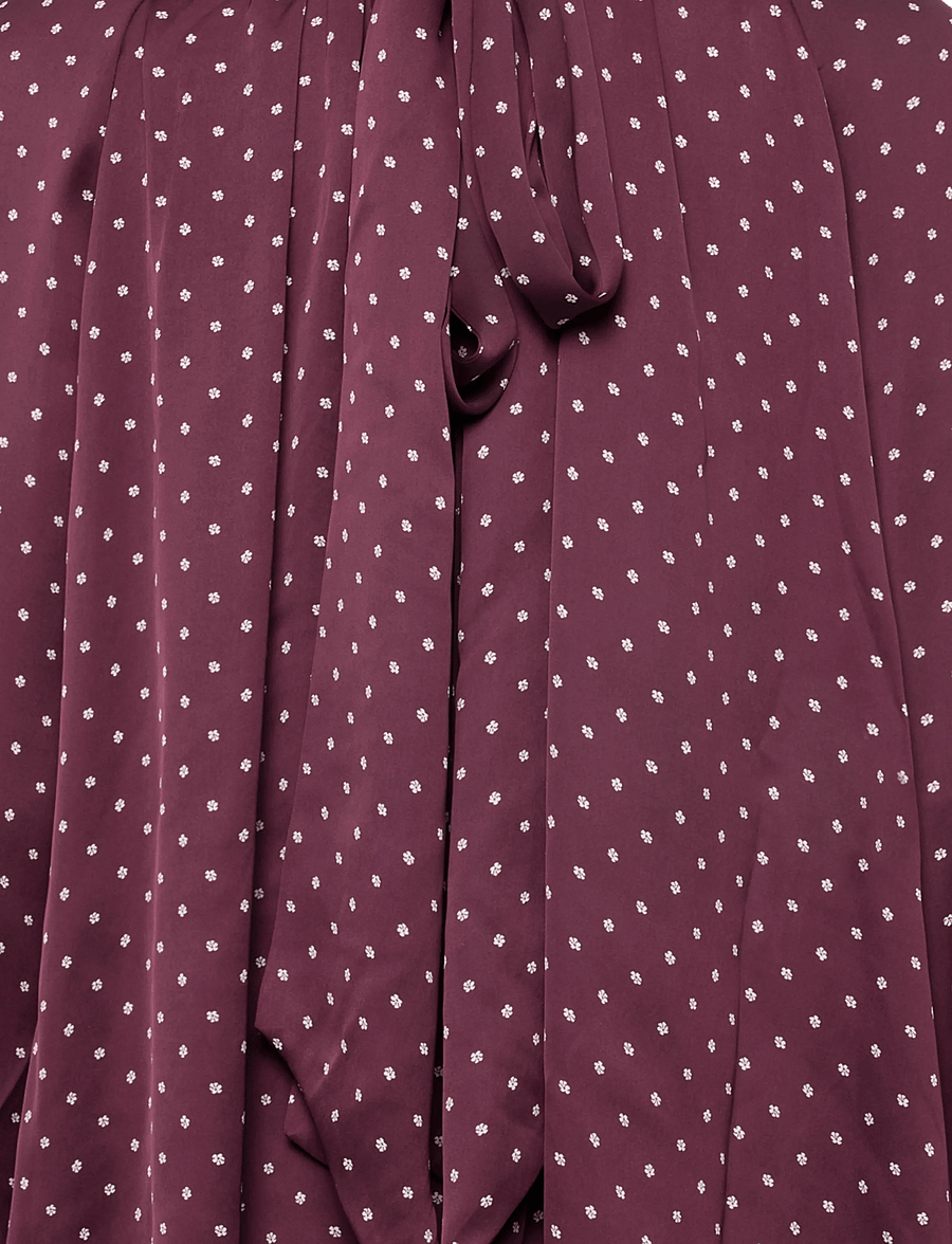 ROTATE - DOT SATIN BOW SHIRT - winetasting comb. - 5
