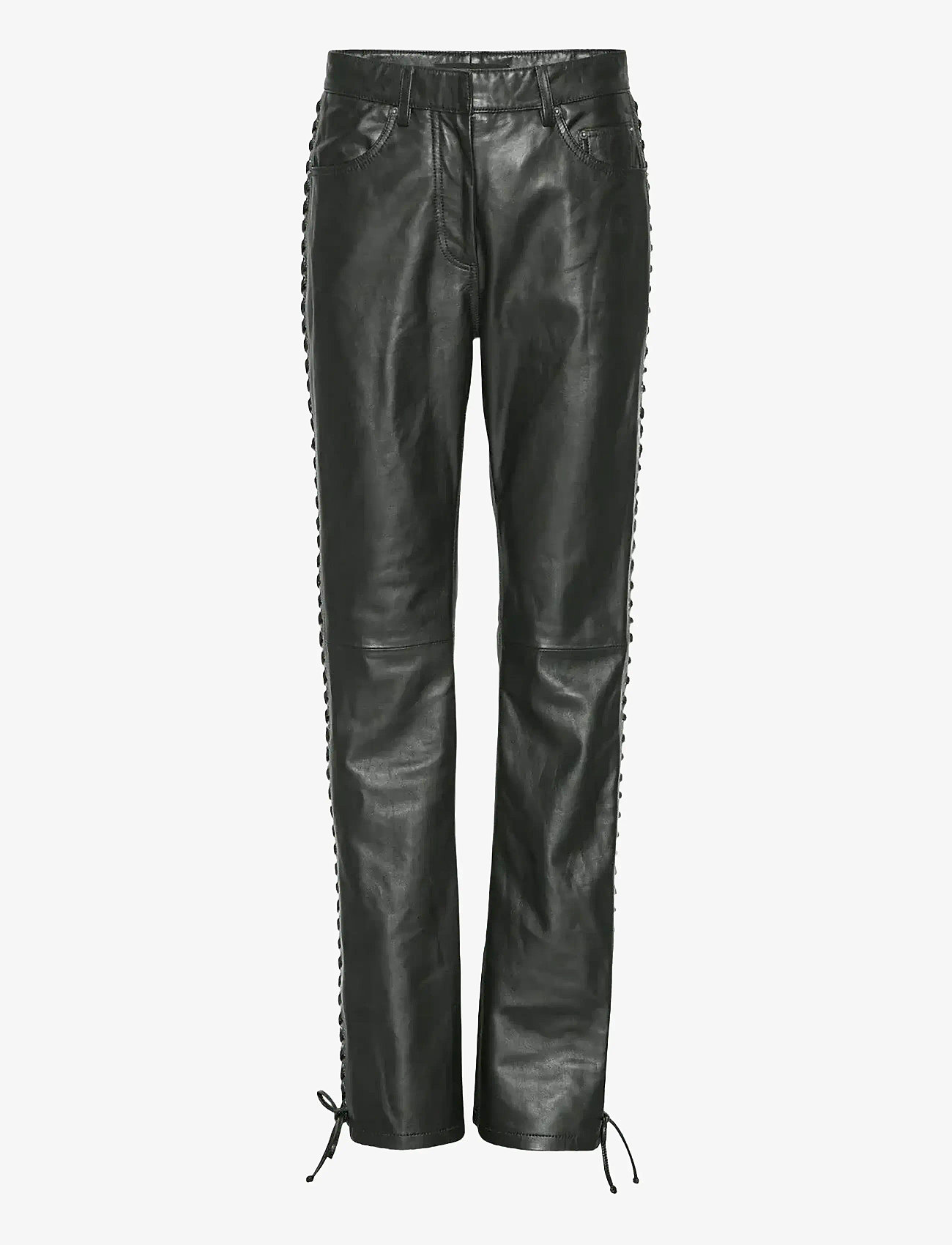 ROTATE - LACED LEATHER PANTS - black - 1