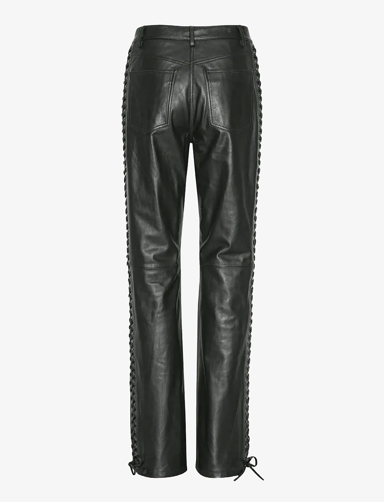ROTATE - LACED LEATHER PANTS - black - 2