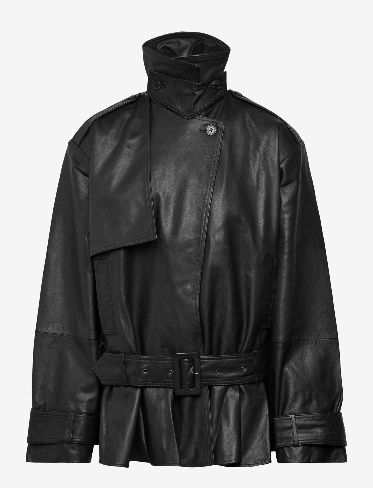 ROTATE Birger Christensen - BIKER LEATHER JACKET - black - 3