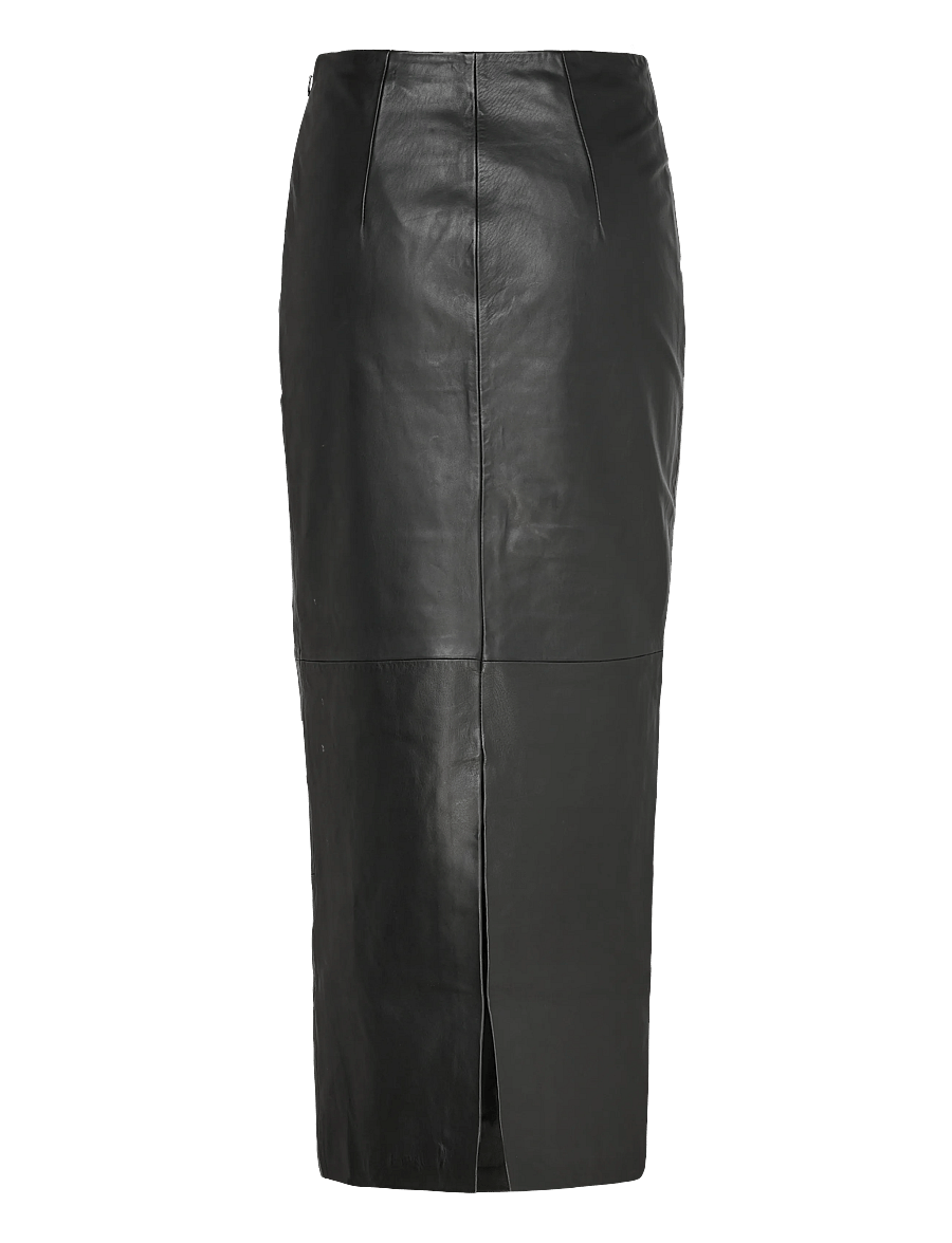 ROTATE - MIDI LEATHER SKIRT - midi garuma svārki - black - 2