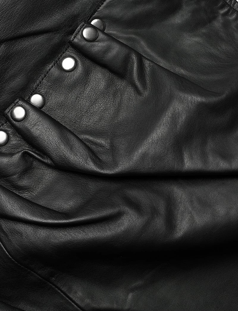 ROTATE Birger Christensen - MIDI LEATHER SKIRT - leather skirts - black - 5