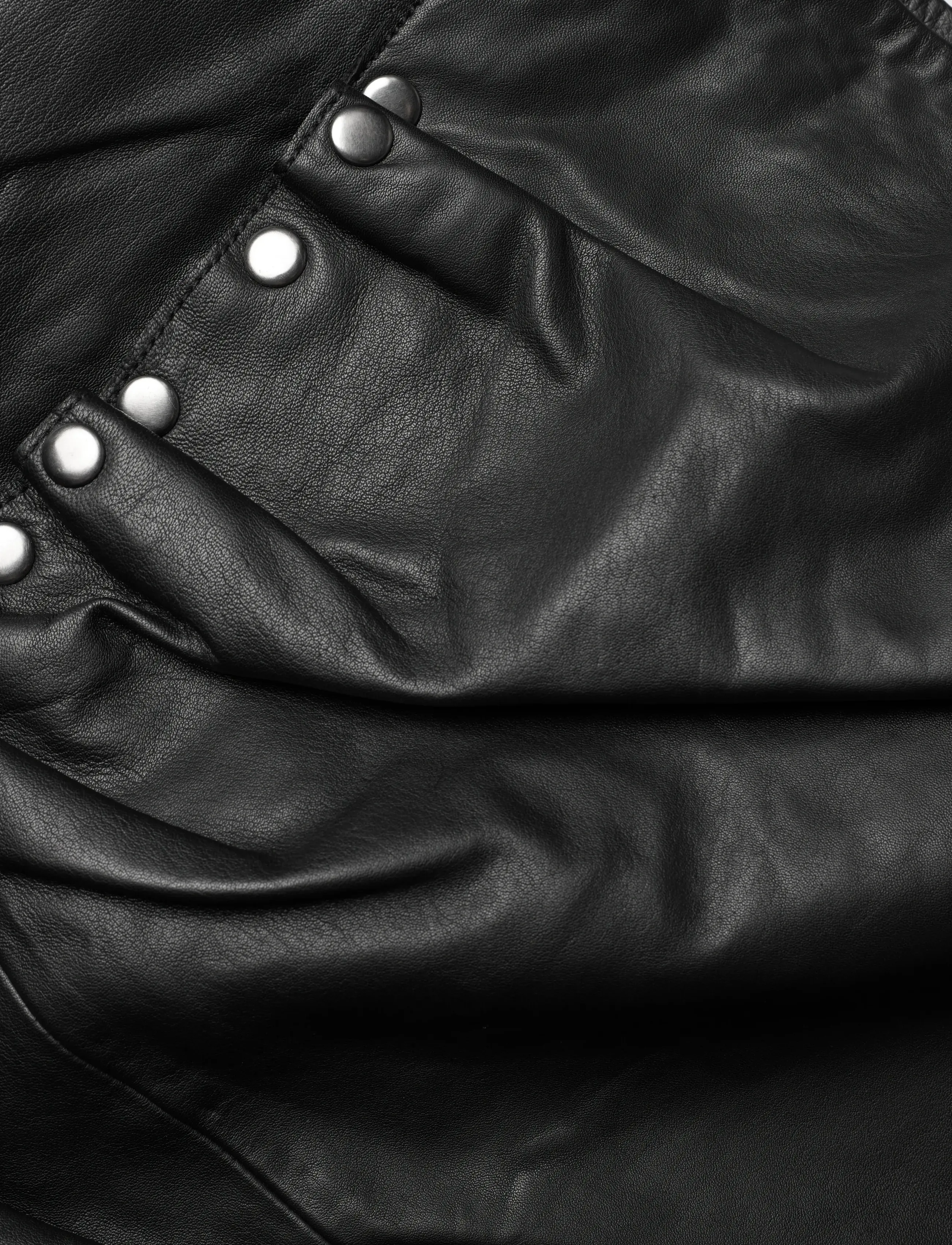 ROTATE - MIDI LEATHER SKIRT - midi garuma svārki - black - 5