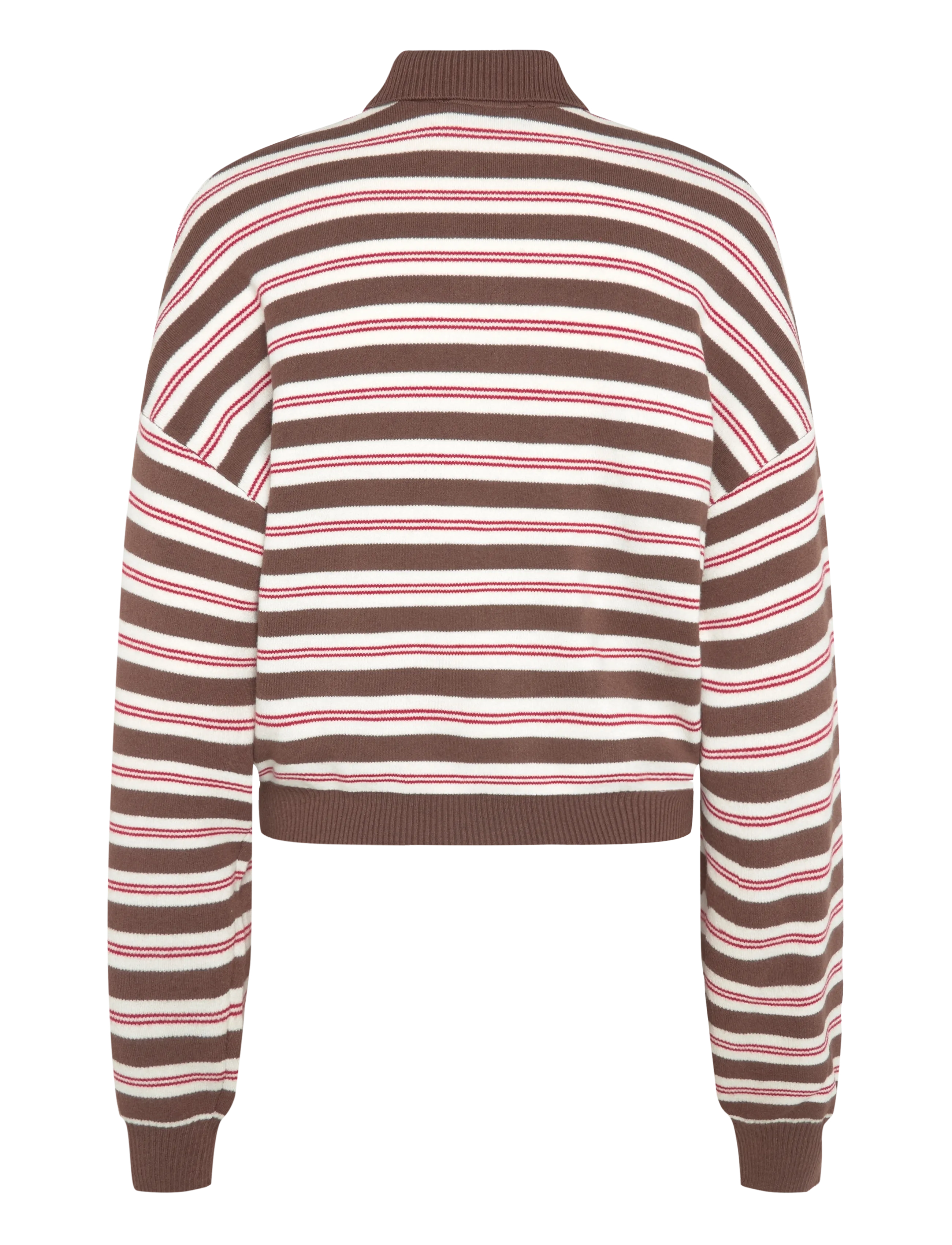 ROTATE - SLINKY KNIT POLO - shaved chocolate - 1