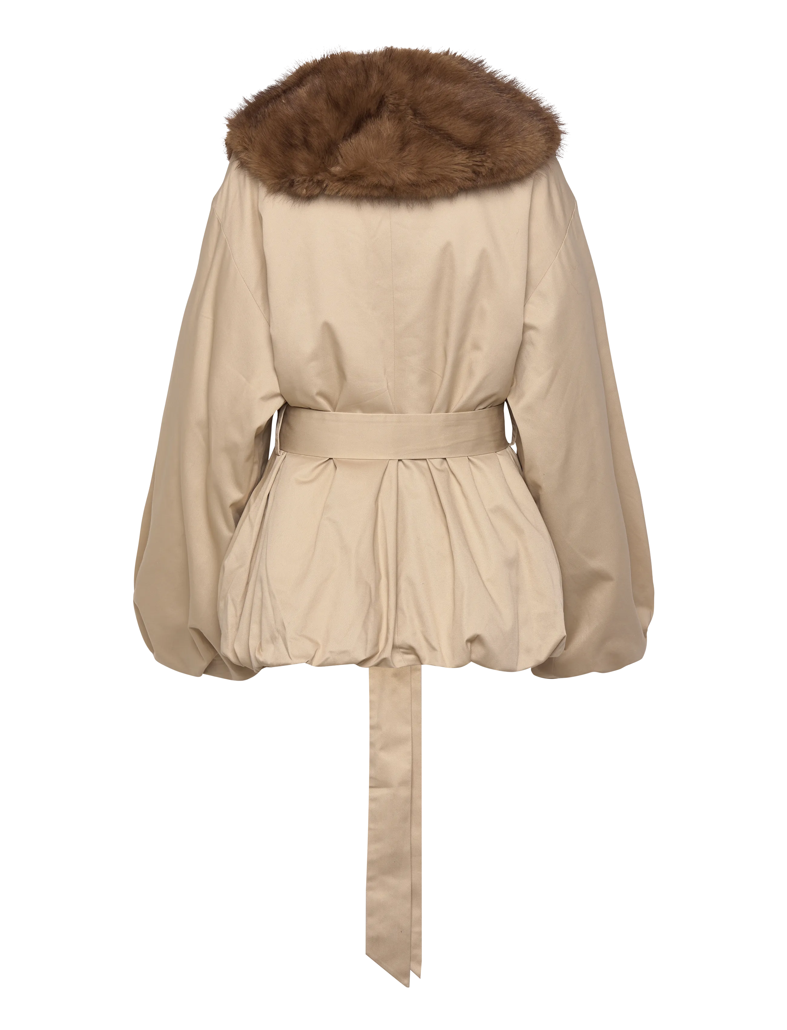 ROTATE - FAUX FUR COLLAR  JACKET - cement - 2