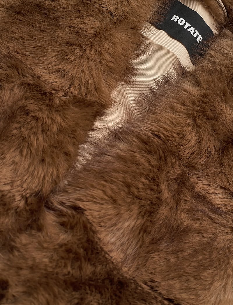 ROTATE Birger Christensen - FAUX FUR COLLAR JACKET - jakid ja mantlid - cement - 5