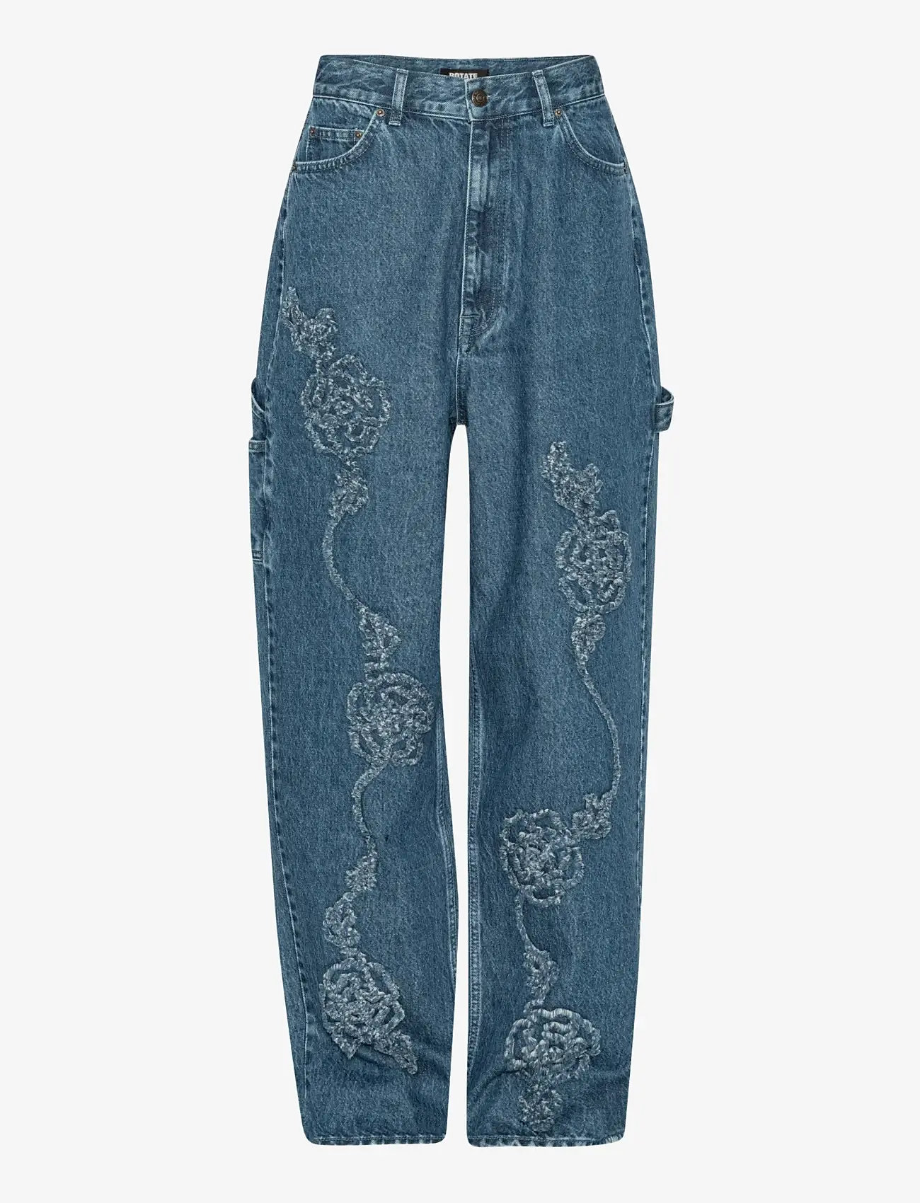 ROTATE Birger Christensen - DENIM BOYFRIEND JEANS - boyfriend jeans - medium blue denim - 1