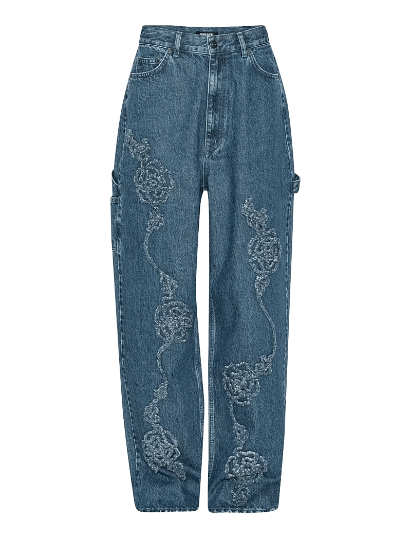 ROTATE Birger Christensen - DENIM BOYFRIEND JEANS - boyfriend jeans - medium blue denim - 1