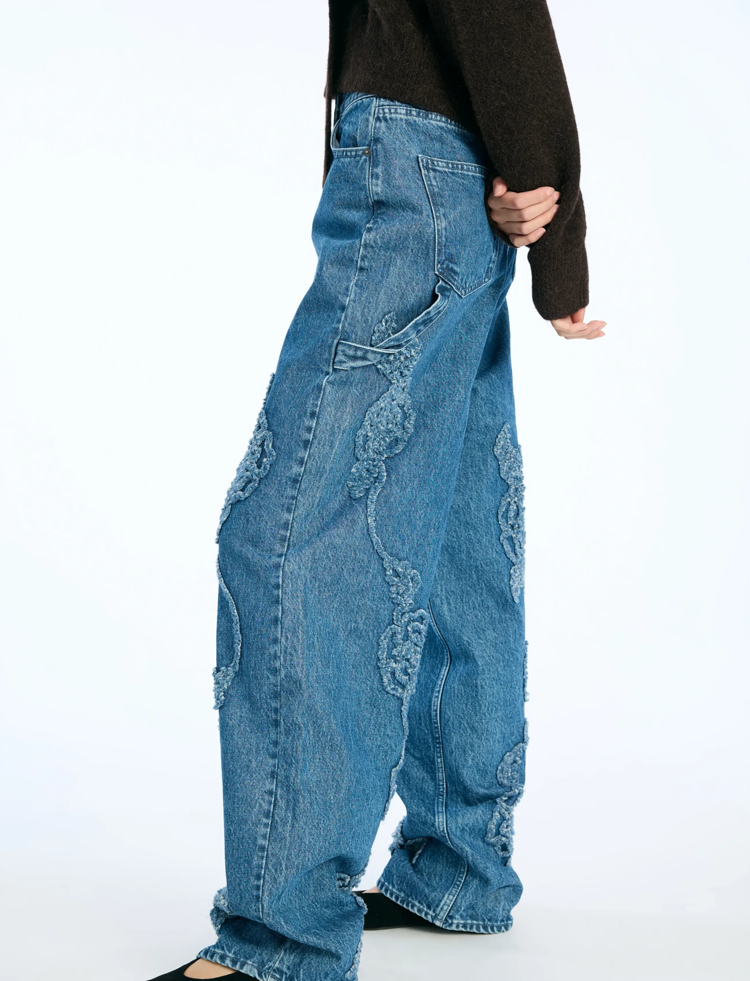 ROTATE - DENIM BOYFRIEND JEANS - dżinsy chłopaka - medium blue denim - 3