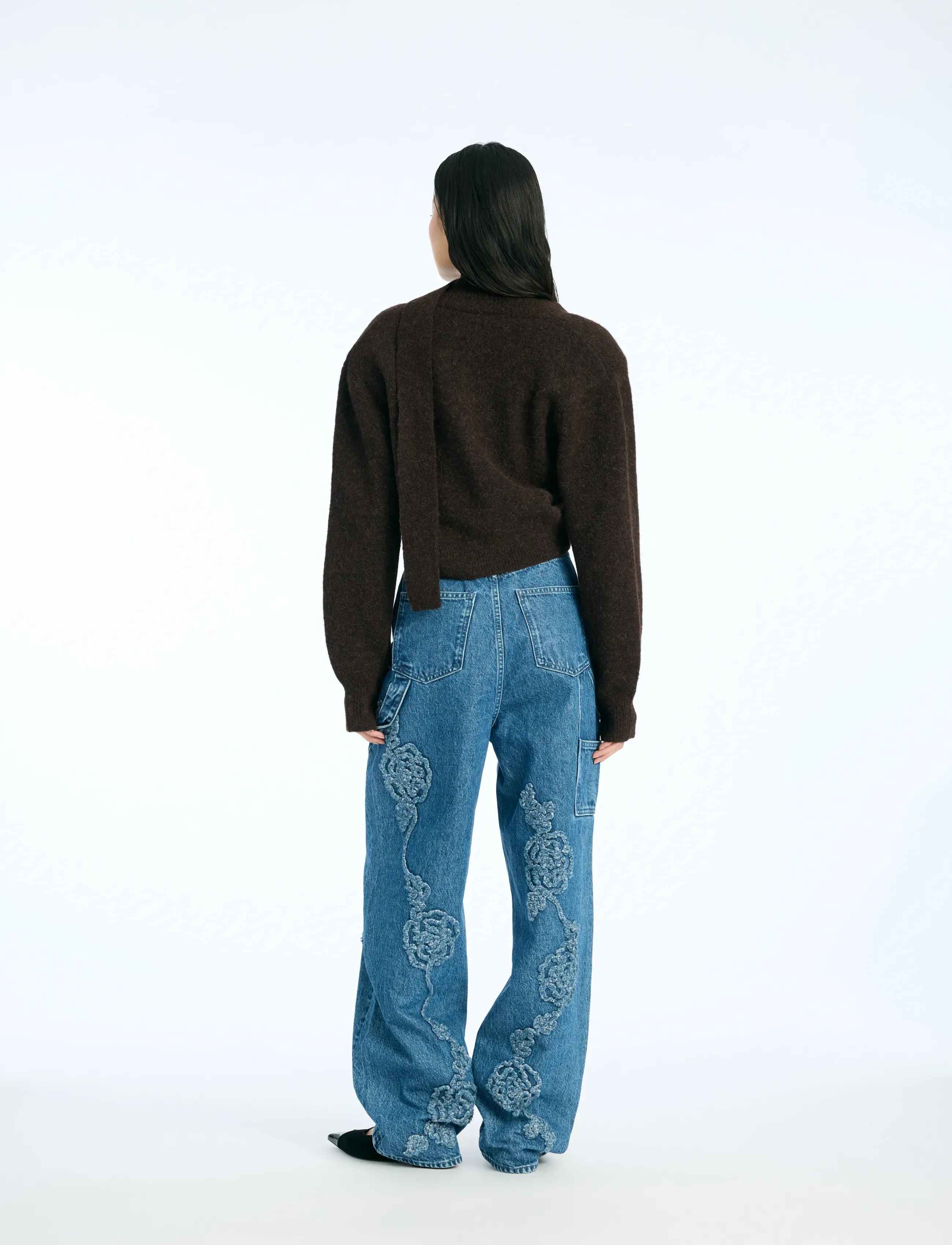 ROTATE - DENIM BOYFRIEND JEANS - dżinsy chłopaka - medium blue denim - 4