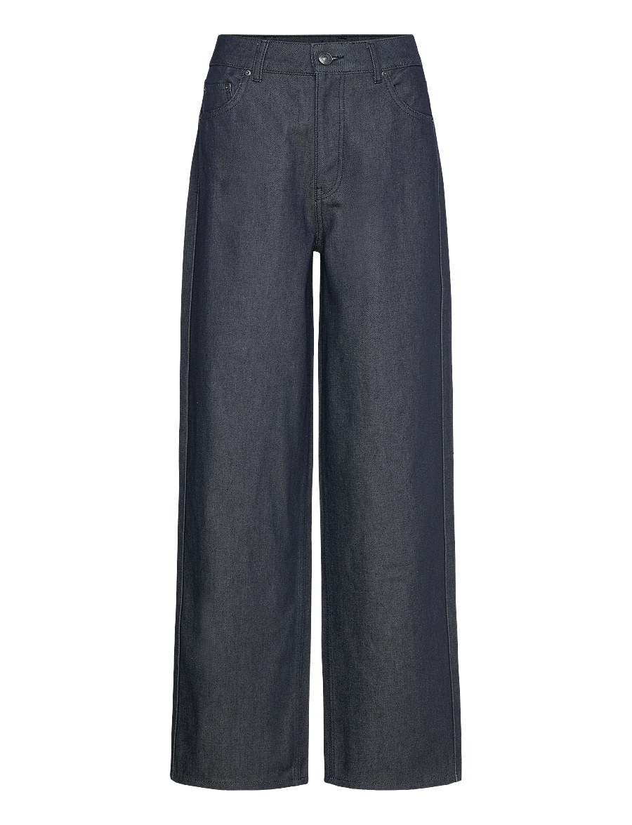 ROTATE - WIDE LEG JEANS - wide leg jeans - dark blue denim - 1