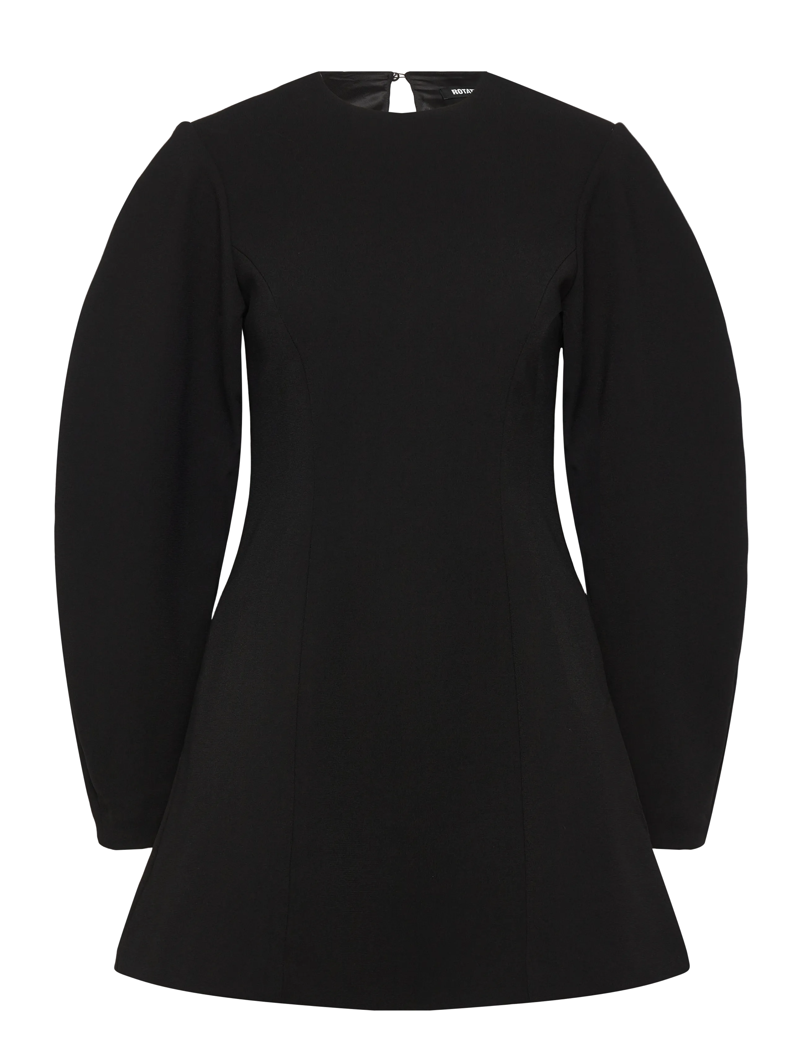 ROTATE SUITING FLARED MINI DRESS - ROTATE Birger Christensen - BLACK / black