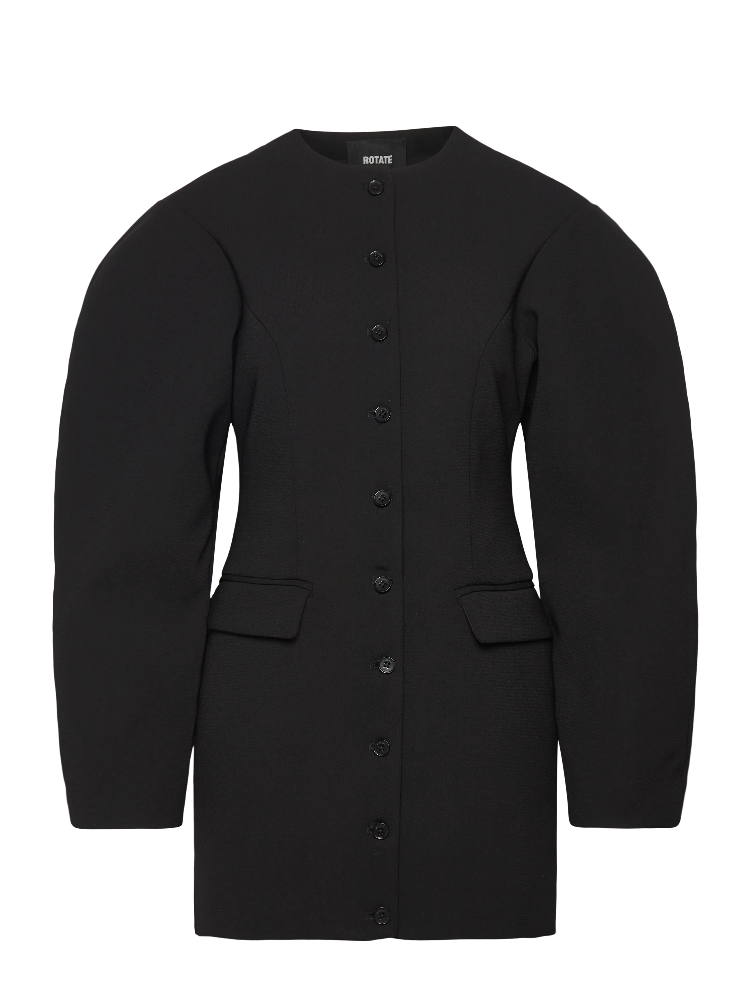 ROTATE Birger Christensen TAILORED MINI DRESS - Short Dresses - BLACK / black