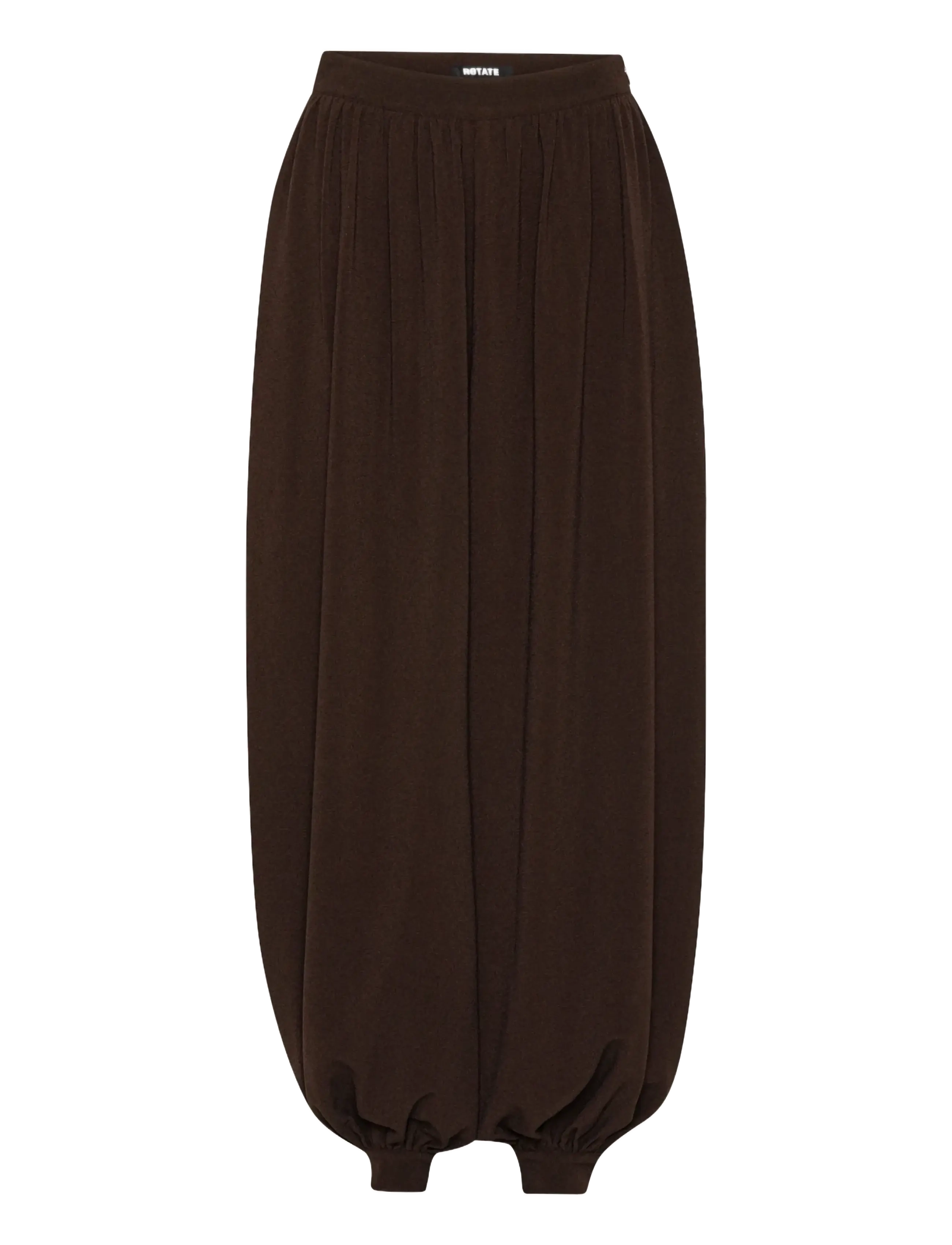 ROTATE BALLOON PLEATED PANTS - Premium items - MOLÉ / brown