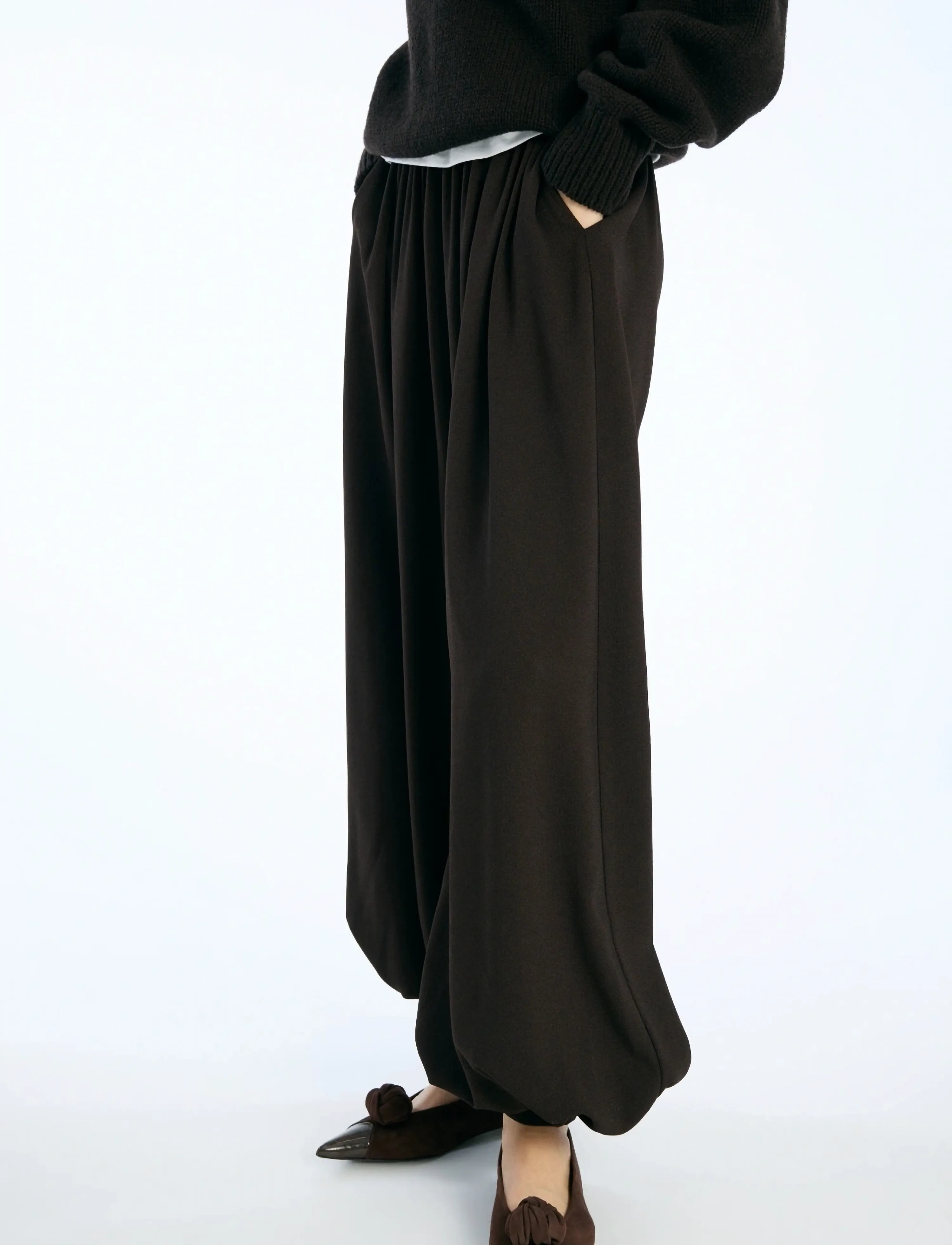 ROTATE - BALLOON PLEATED PANTS - barrel püksid - molÉ - 4