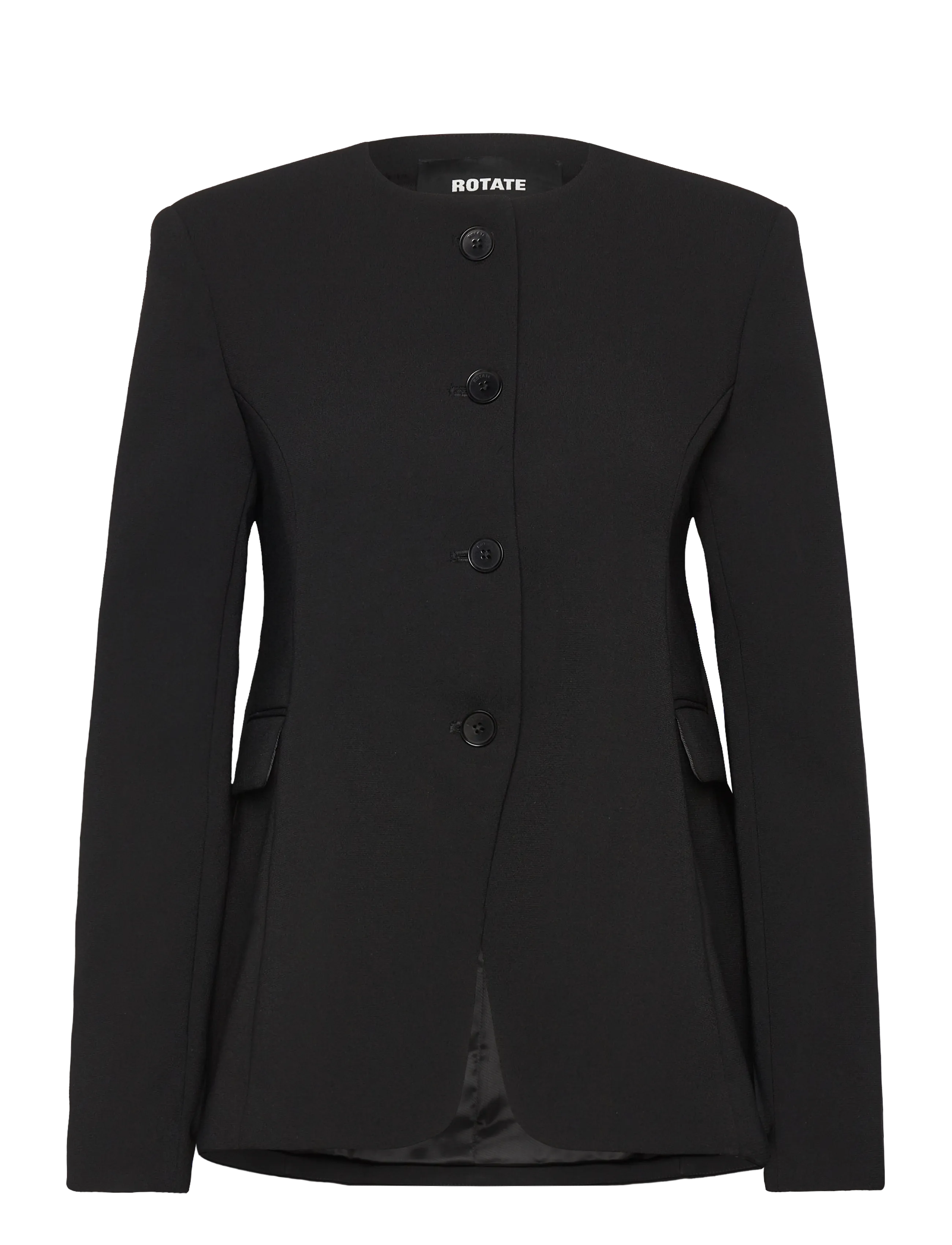 ROTATE Birger Christensen FLARED TAILORED JACKET - Kläder - BLACK / black