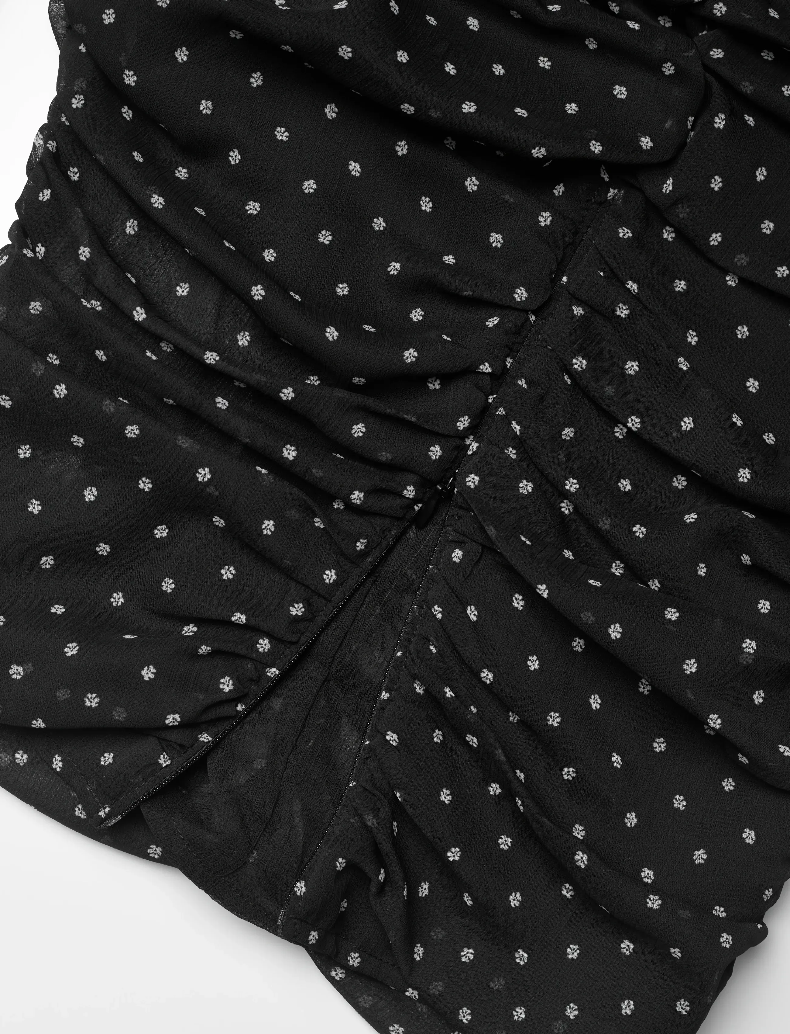 ROTATE - CHIFFON RUCHED LS TOP - langärmlige blusen - 1000 black comb. - 3