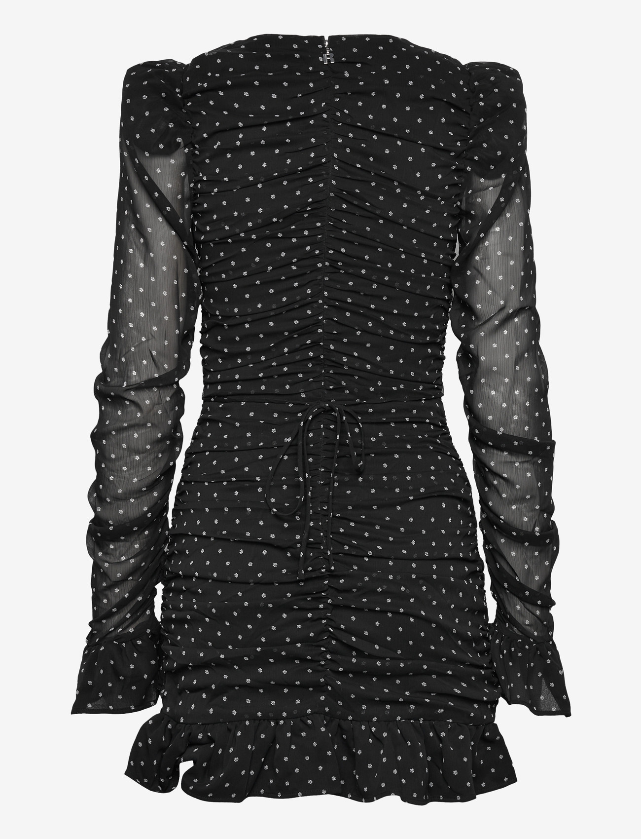 ROTATE Birger Christensen - PRINTED LONG-SLEEVE DRESS - cocktailkleider - 1000 black comb. - 1