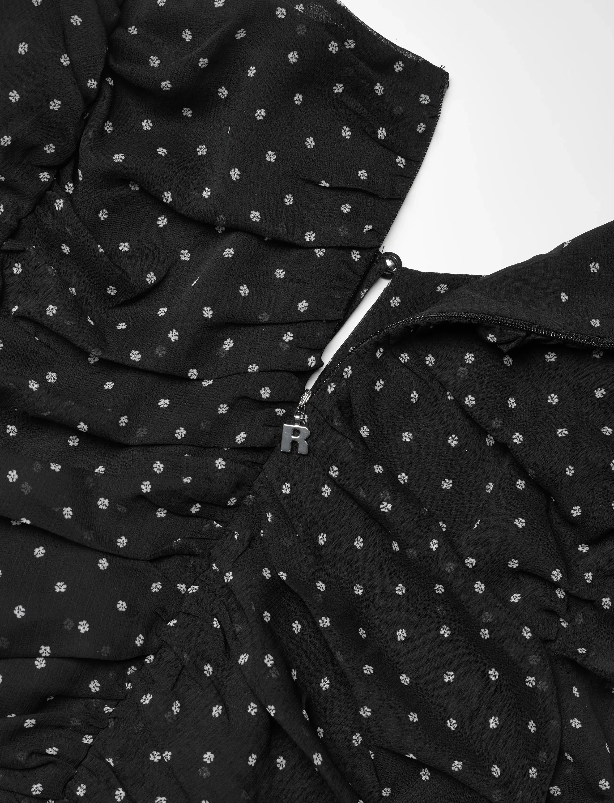ROTATE - PRINTED LONG-SLEEVE DRESS - cocktailkleider - 1000 black comb. - 3
