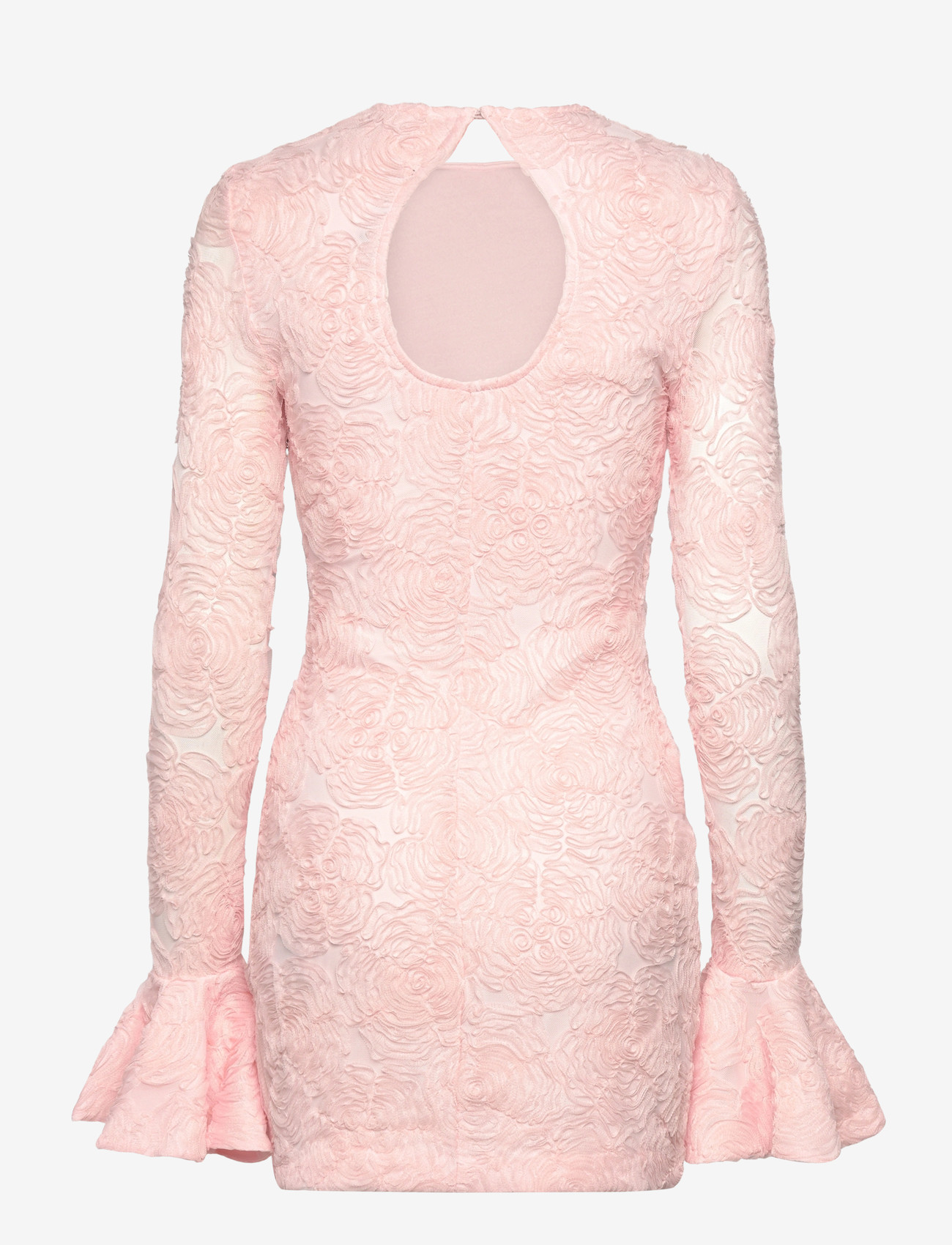 ROTATE Birger Christensen - MESH FRILL MINI DRESS - stramme kjoler - orchid ice - 1