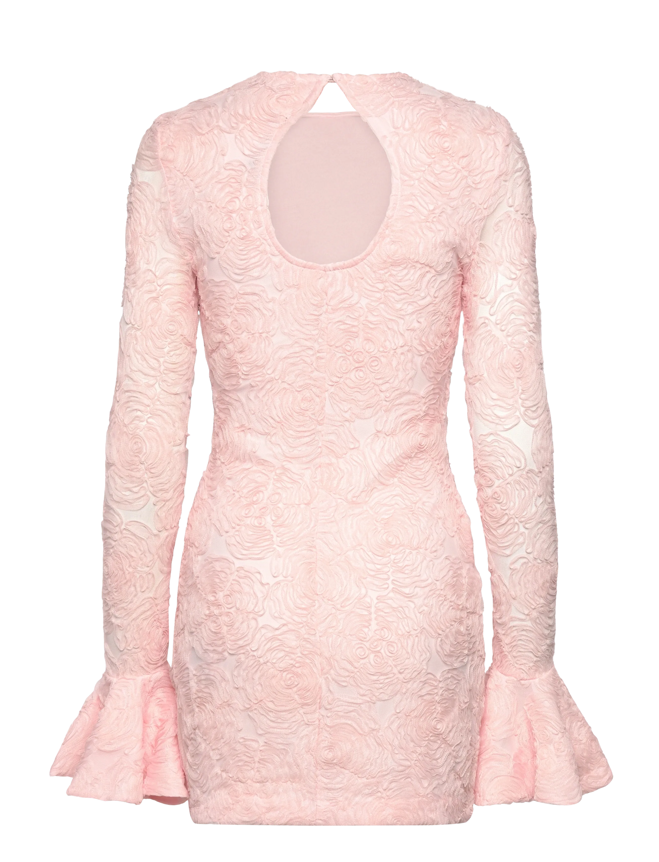 ROTATE - MESH FRILL MINI DRESS - etuikleider - orchid ice - 2