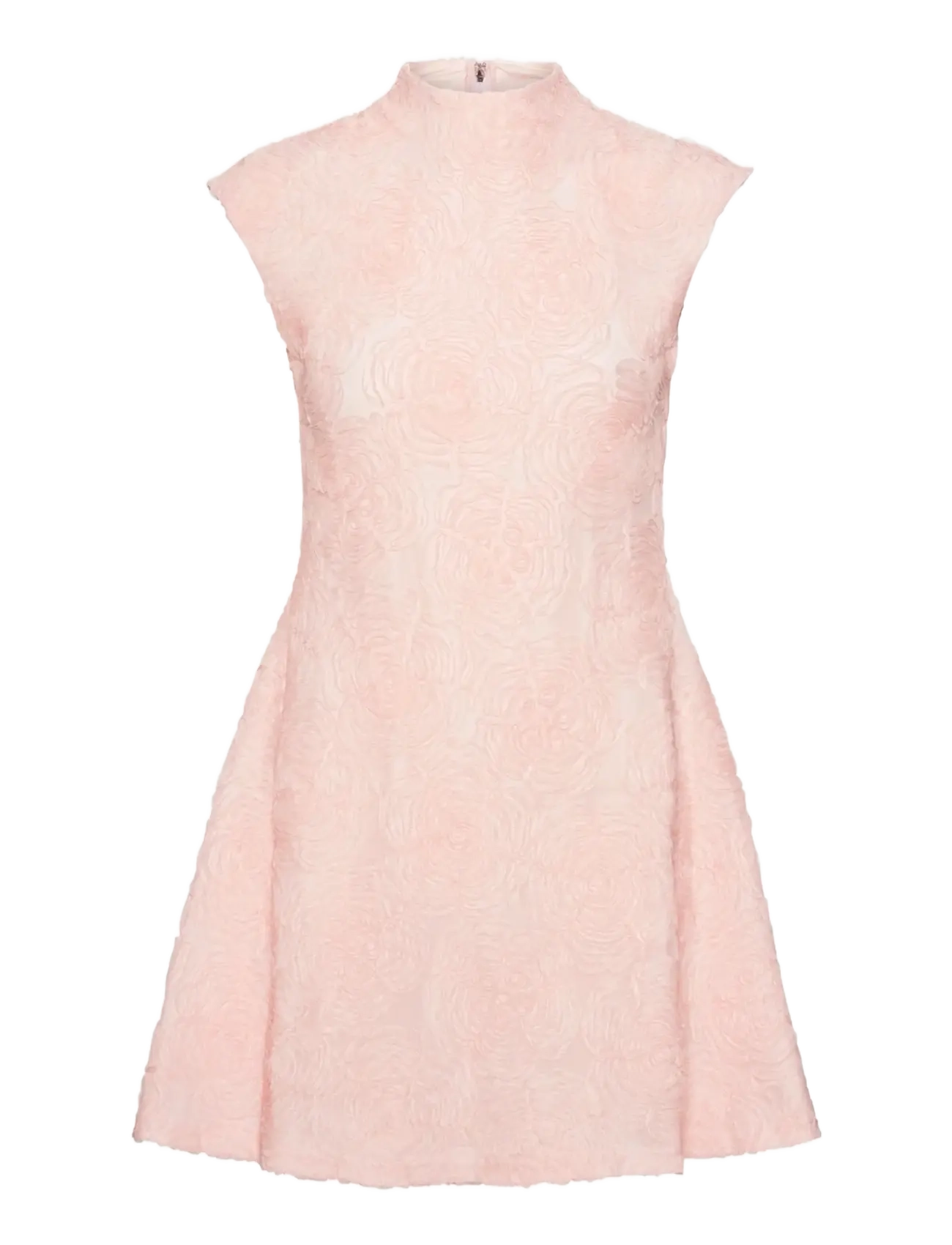 ROTATE Birger Christensen MESH MINI DRESS - Premium styles - ORCHID ICE / pink/rose