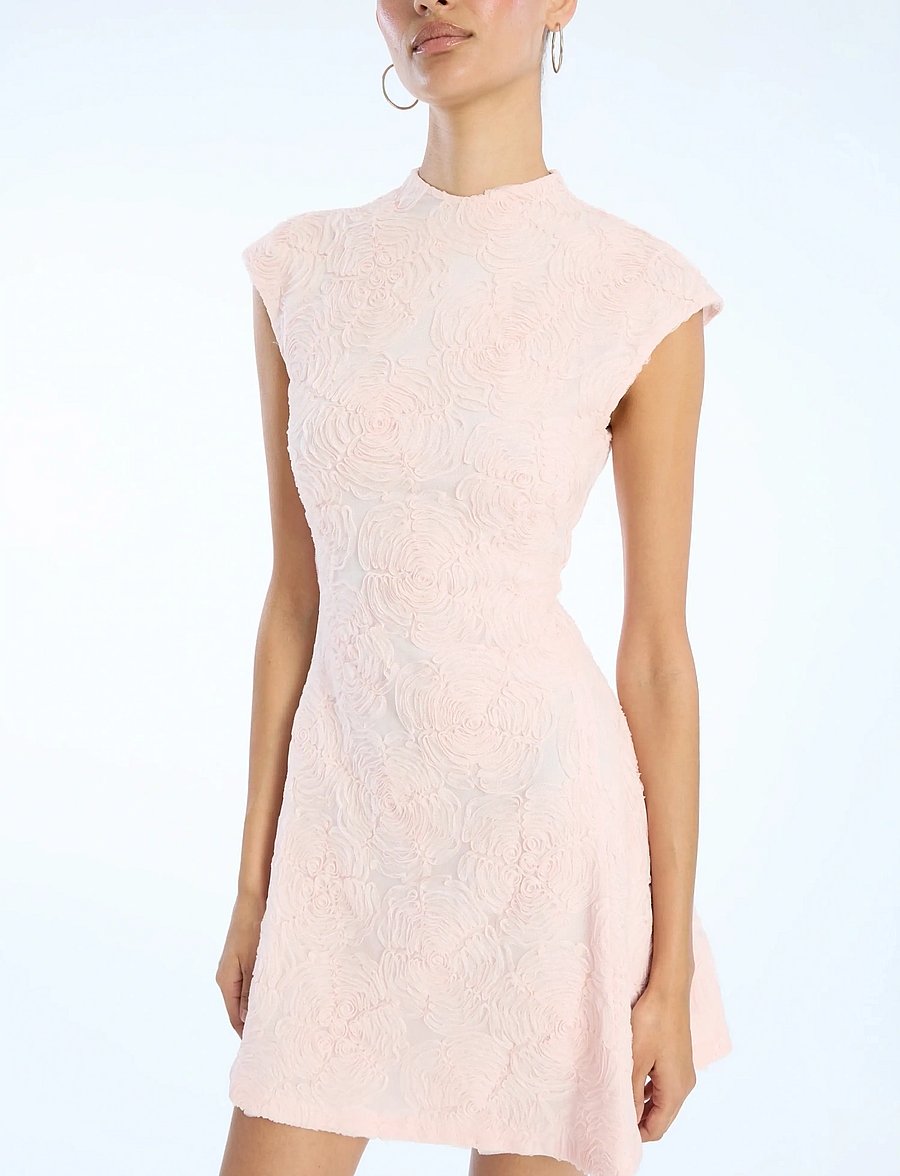 ROTATE - MESH MINI DRESS - orchid ice - 4