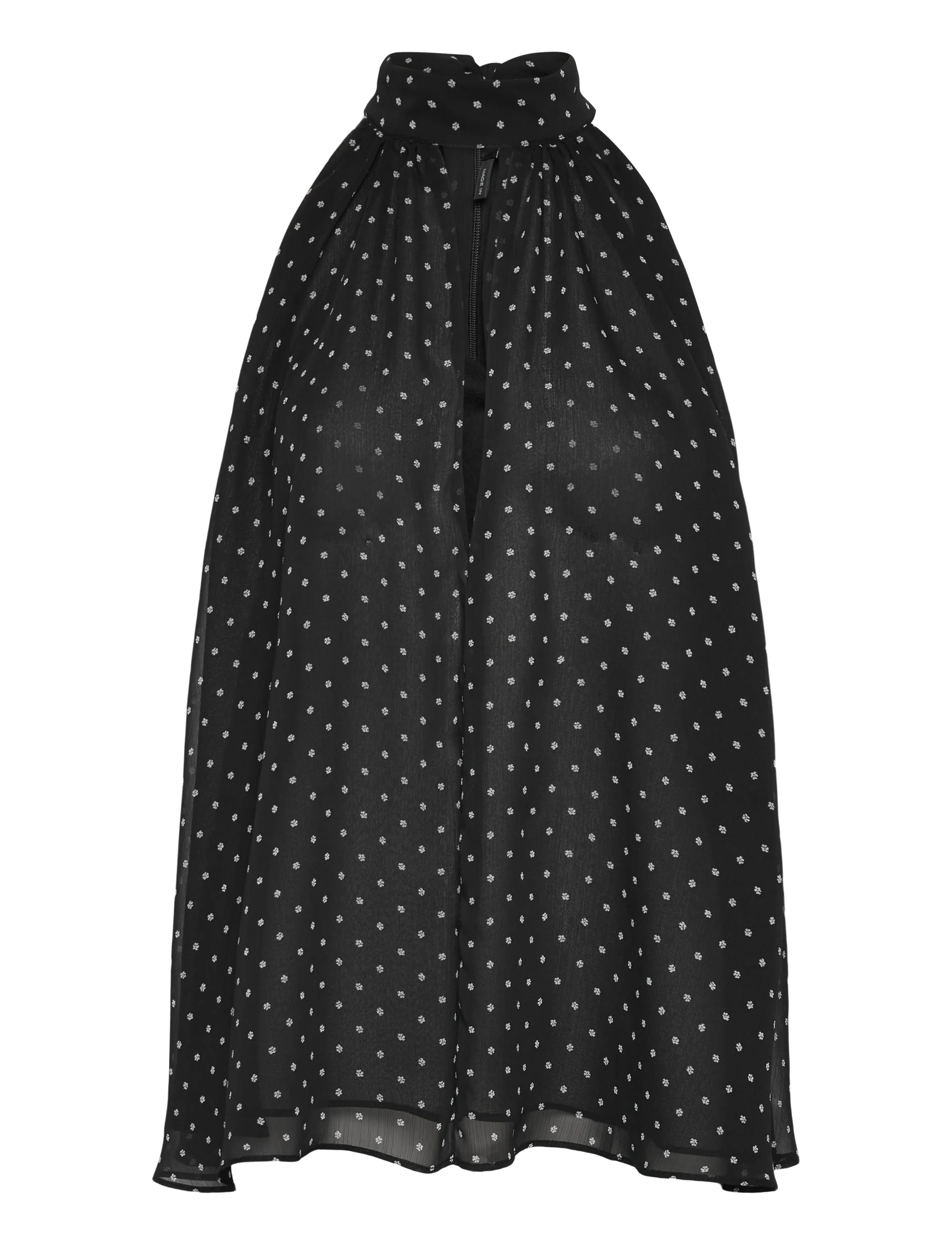 ROTATE Birger Christensen HALTERNECK BOW TOP - T-Shirts & Tops - 1000 BLACK COMB. / black